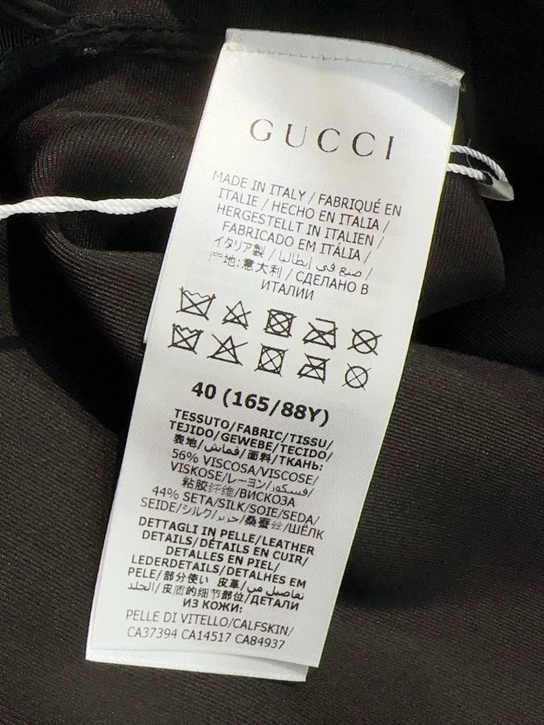 Gucci Gucci Black lotus leaf collar long-sleeved dress Size S / US 4 / IT 40 - 8 Thumbnail