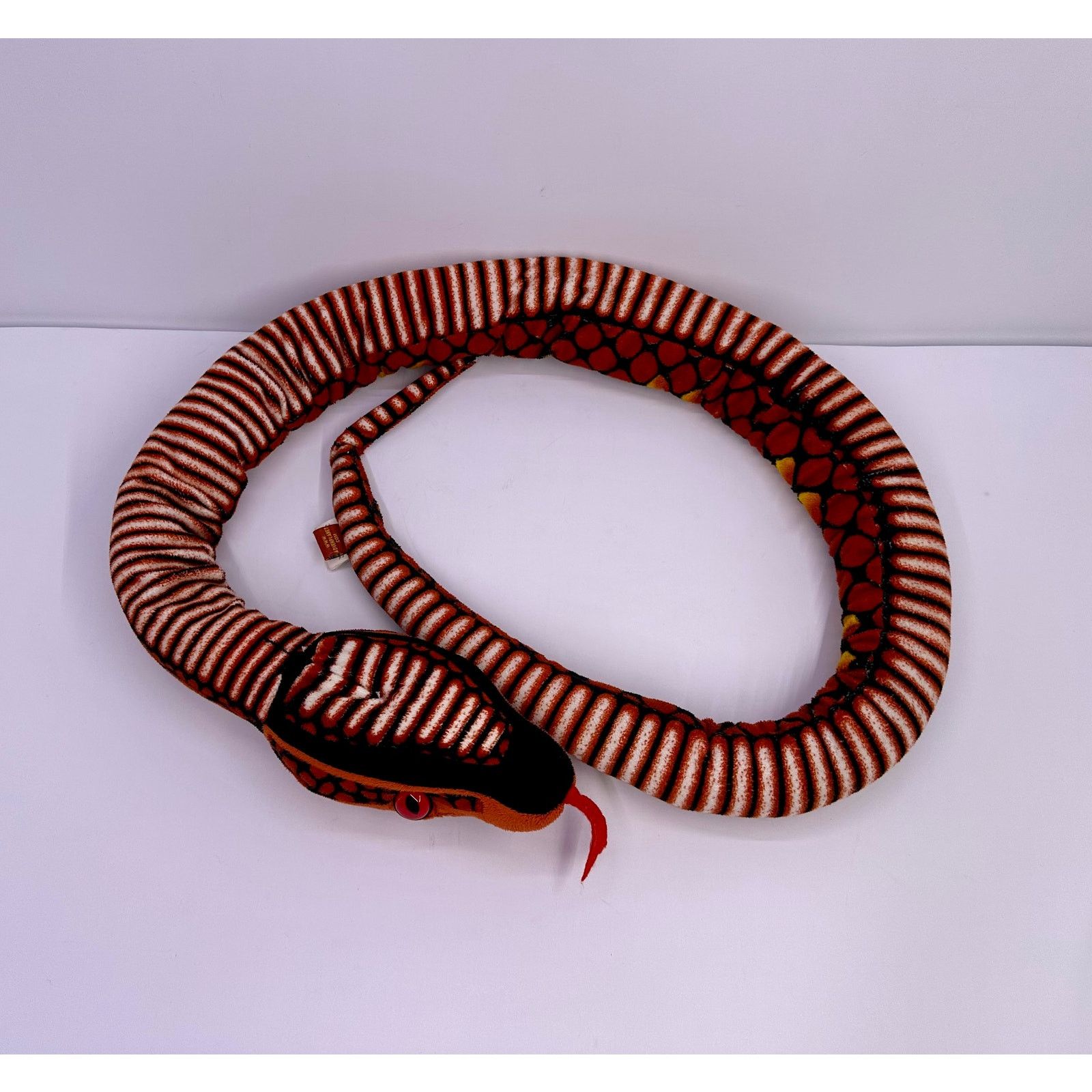 & Other Stories Animal Planet Red With Black 67”long Plush Snake Size ONE SIZE - 4 Thumbnail