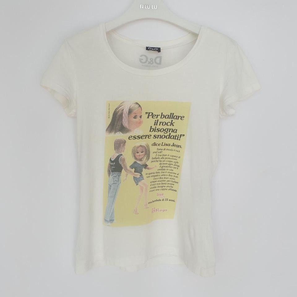 Dolce & Gabbana dolce and gabbana white baby tee Size S / US 4 / IT 40 - 1 Thumbnail