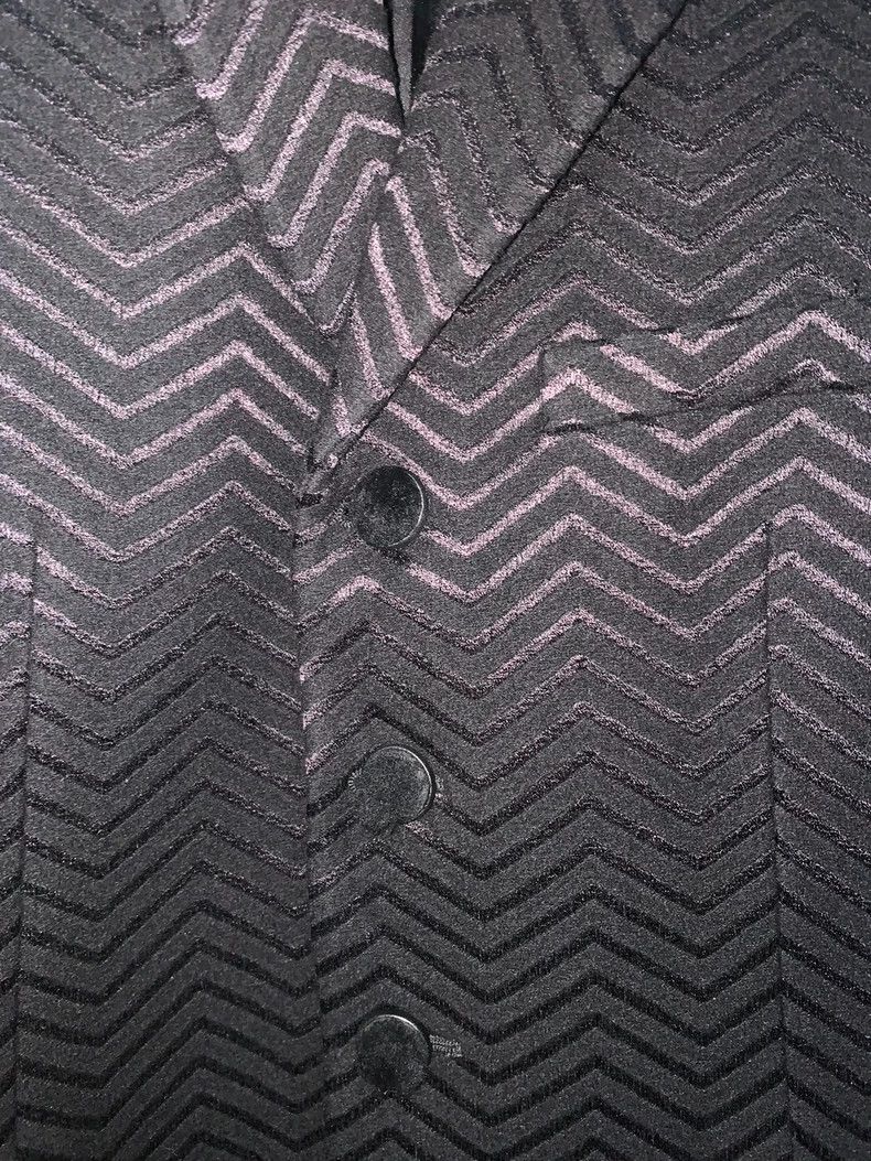 Yves Saint Laurent Saint Laruent 19fw runway black dark grain four-button floc Size 46R - 6 Thumbnail