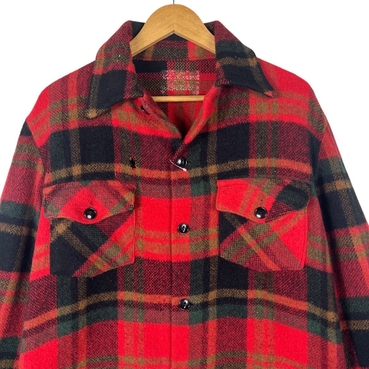 Vintage 50s Vintage wool plaid cpo shirt Jacket Size US M / EU 48-50 / 2 - 3 Thumbnail