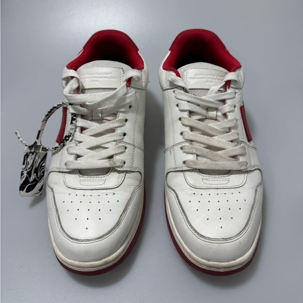 Off-White Off-White Out Of Office Sneakers White Red Men’s Size EU 44/ Size US 11 / EU 44 - 2 Thumbnail