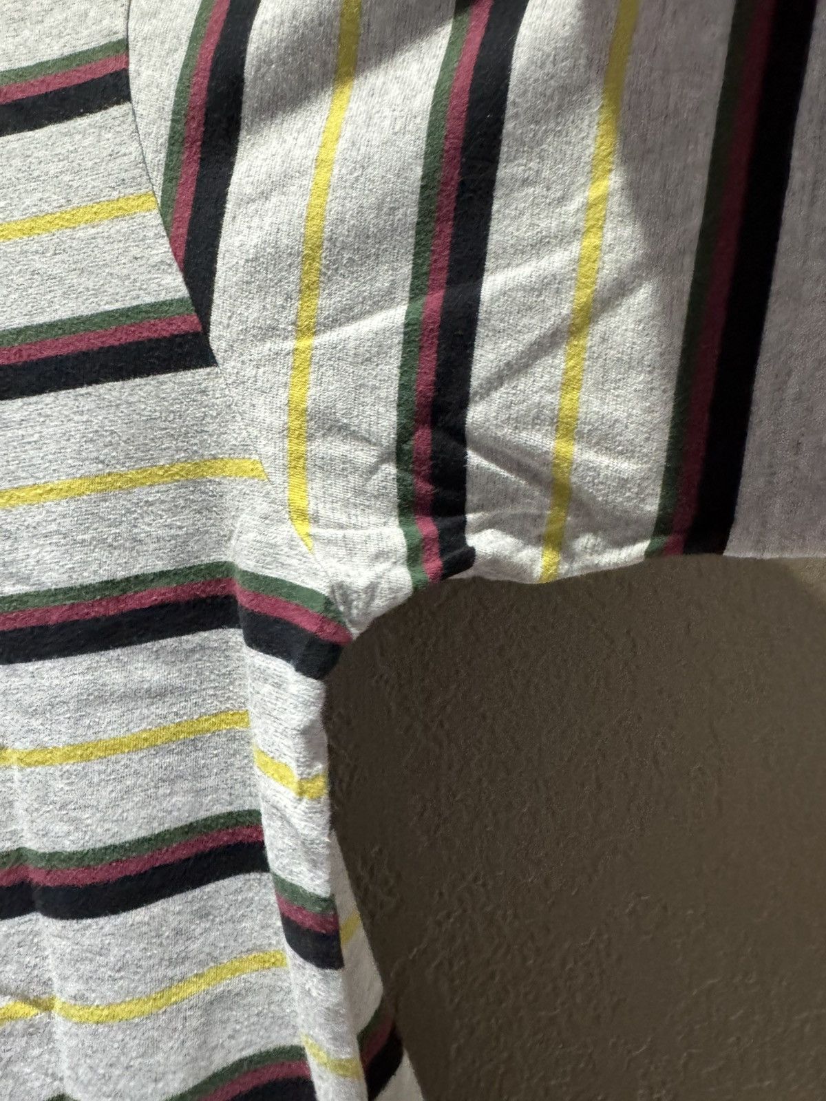 Supreme Supreme Gonz Logo Striped Tee Medium Rasta Green Red Yellow Size US M / EU 48-50 / 2 - 10 Thumbnail