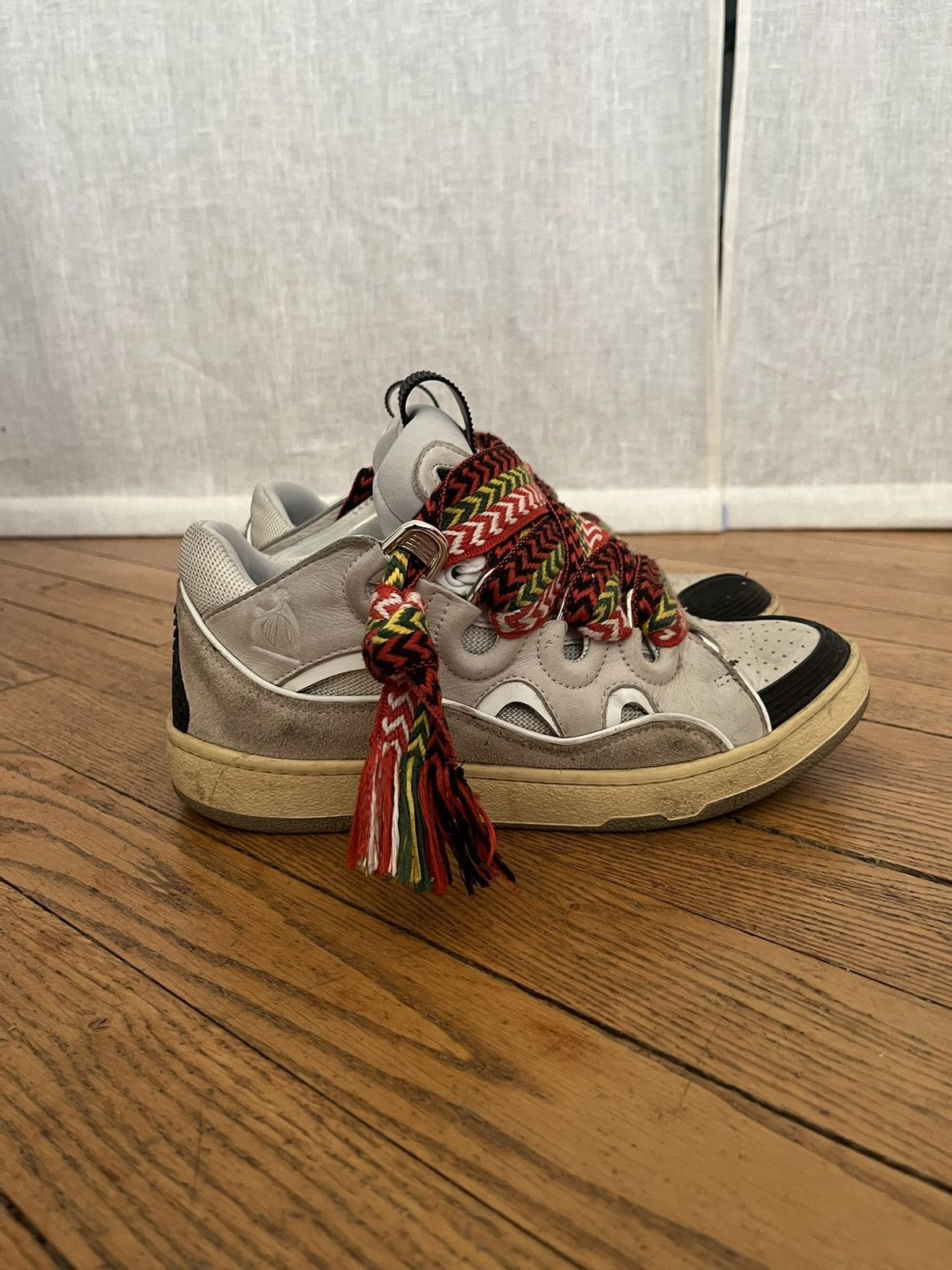 Lanvin Curb chunky lace classic Logo Sneakers Size US 8 / EU 41 - 5 Thumbnail