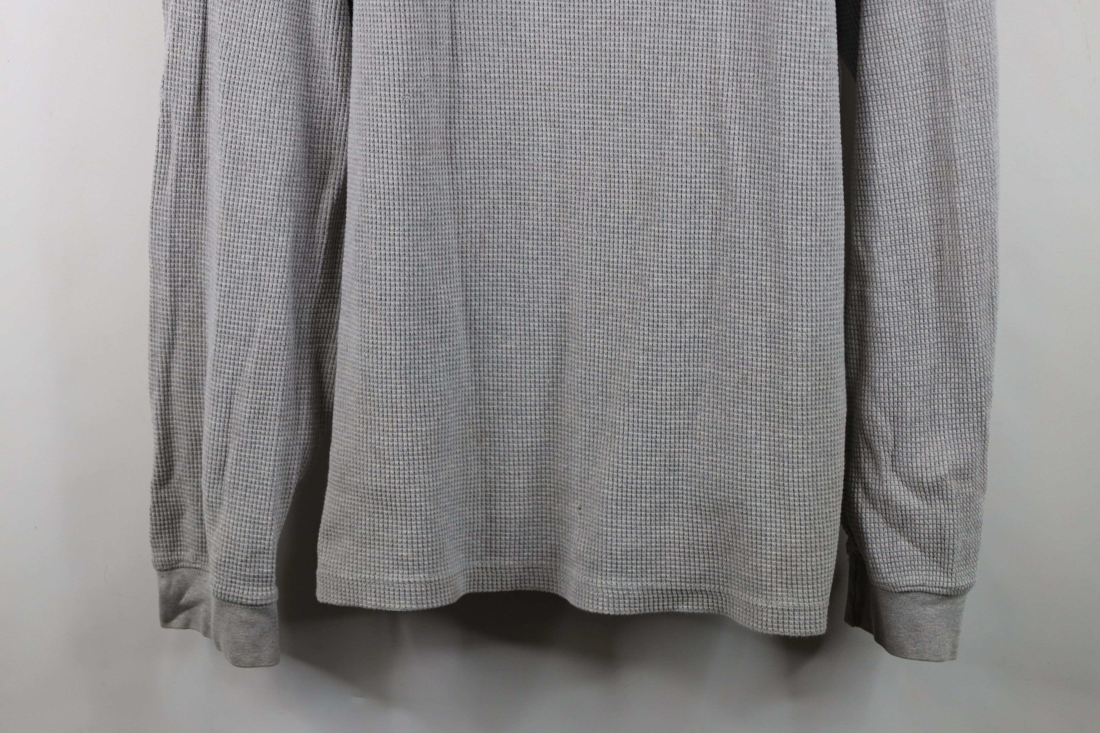 Eddie Bauer Vintage 90s Eddie Bauer Knit Long Sleeve Henley T-Shirt Gray Size US XL / EU 56 / 4 - 3 Thumbnail