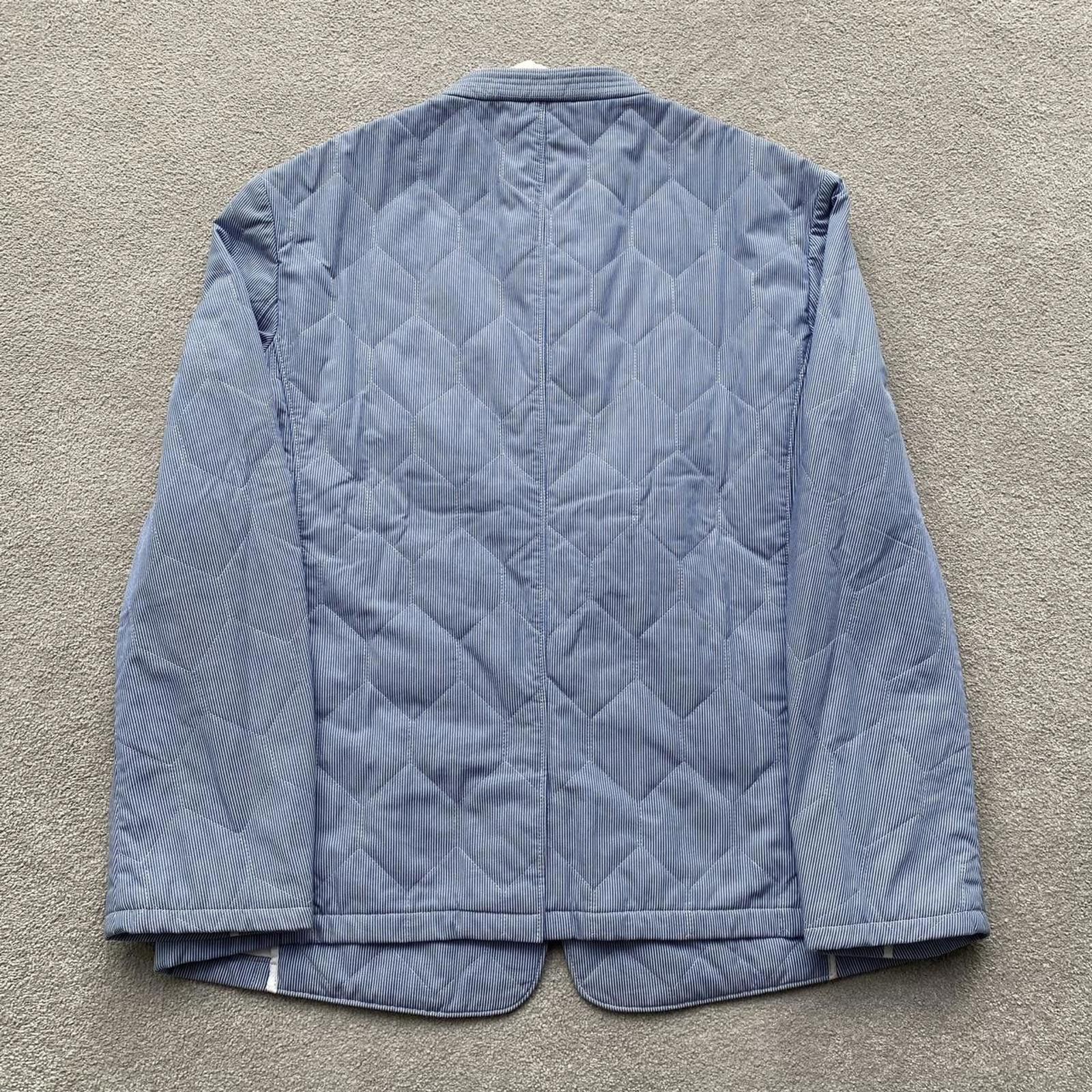 Burberry Burberry Prorsum Pinstriped Blue Quilted Jacket Size US L / EU 52-54 / 3 - 4 Thumbnail