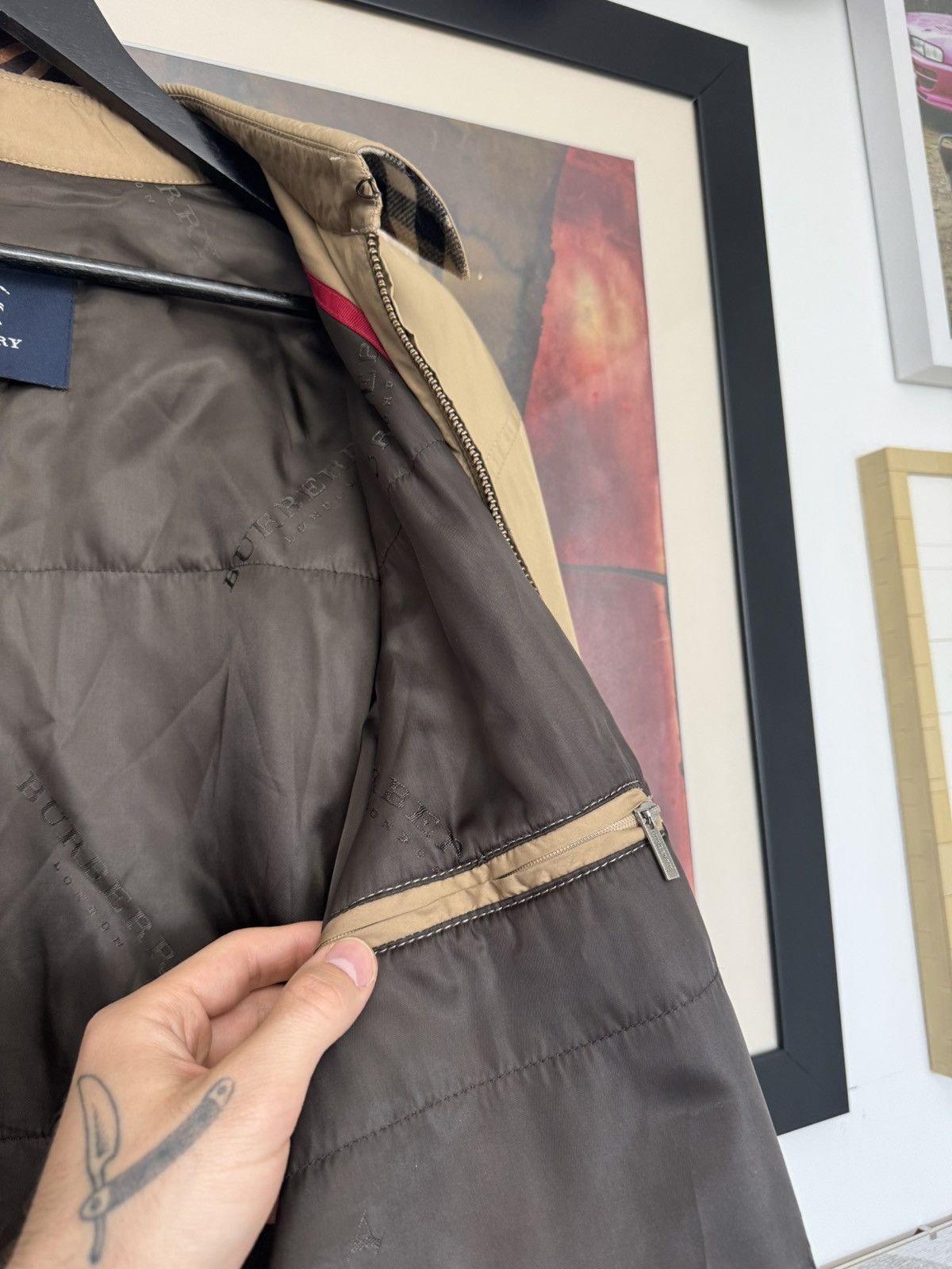 Burberry Vintage Burberry Beige Casual Jacket 90s Streetwear Designer Size US L / EU 52-54 / 3 - 5 Thumbnail