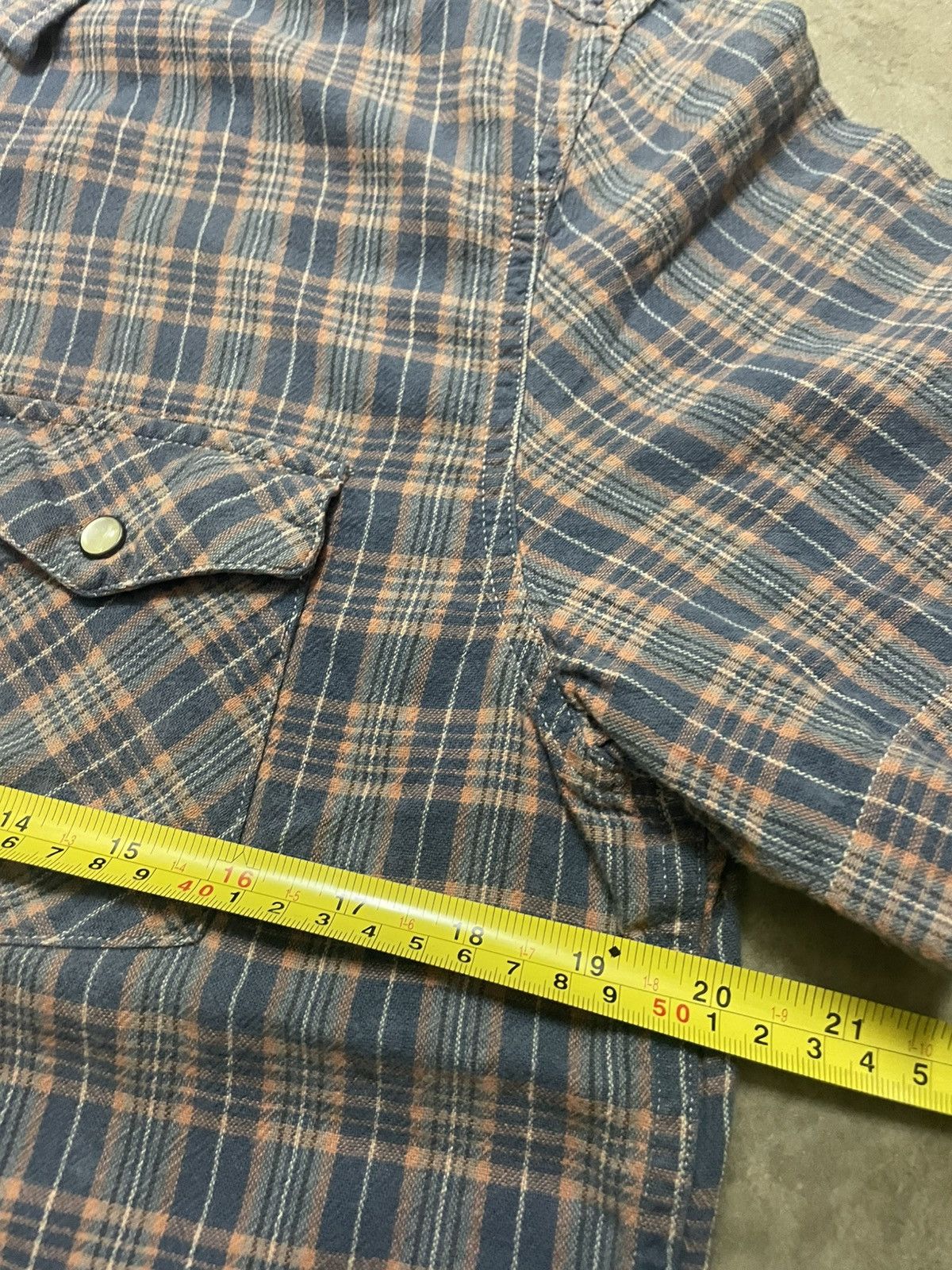 Denim & Supply Ralph Lauren Denim Ralph Lauren Flannel Tshirt with Pearl Button Size US M / EU 48-50 / 2 - 6 Thumbnail