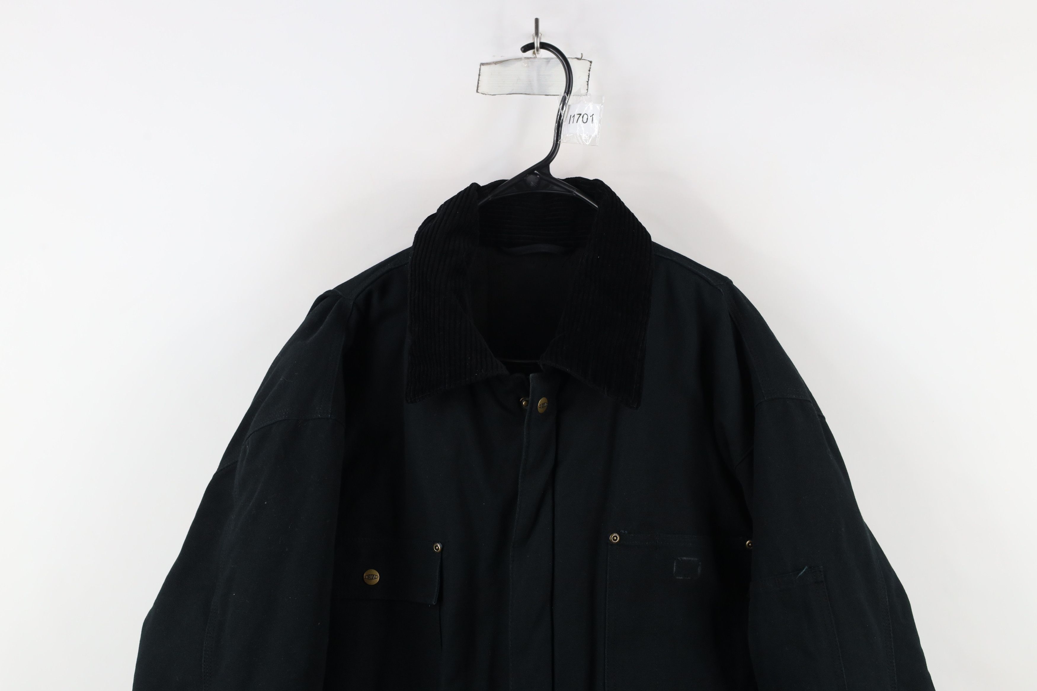 Vintage Vintage Y2K Streetwear Lined Canvas Chore Barn Jacket Black Size US XL / EU 56 / 4 - 2 Thumbnail