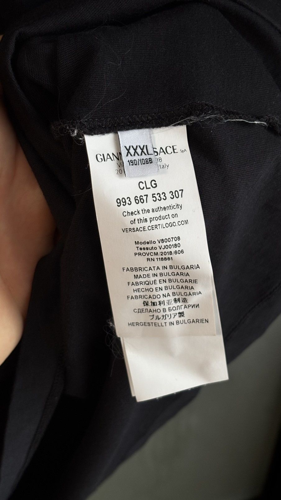 Designer × Versace Y2K style polo t-shirt by Versace Collection Size US XL / EU 56 / 4 - 6 Thumbnail