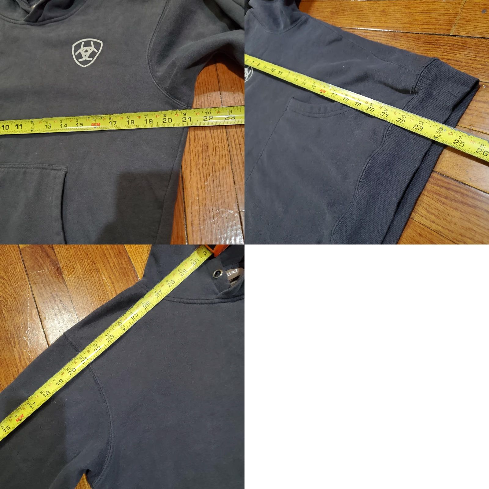 Ariat Ariat Hoodie Mens Small Gray Pullover Fleece Sweatshirt Skull Graphic Western Size US S / EU 44-46 / 1 - 9 Thumbnail