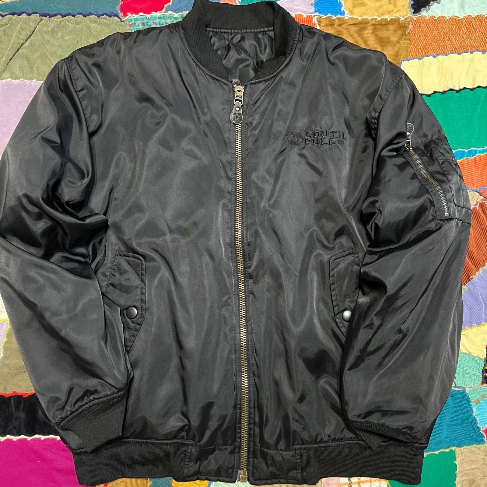 Southpole Y2K Southpole Full Zip Puffer Black Jacket Large / XL Size US L / EU 52-54 / 3 - 1 Thumbnail