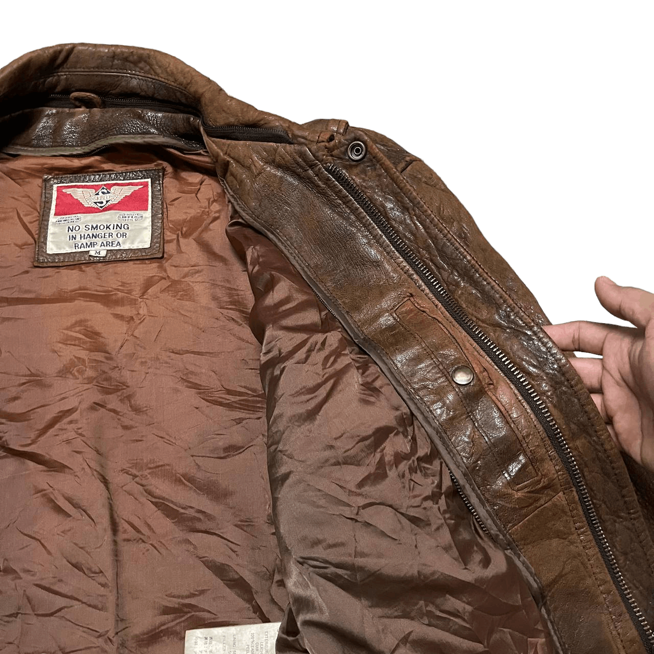 Leather Vintage Skelly Leather Jacket Size US M / EU 48-50 / 2 - 6 Thumbnail