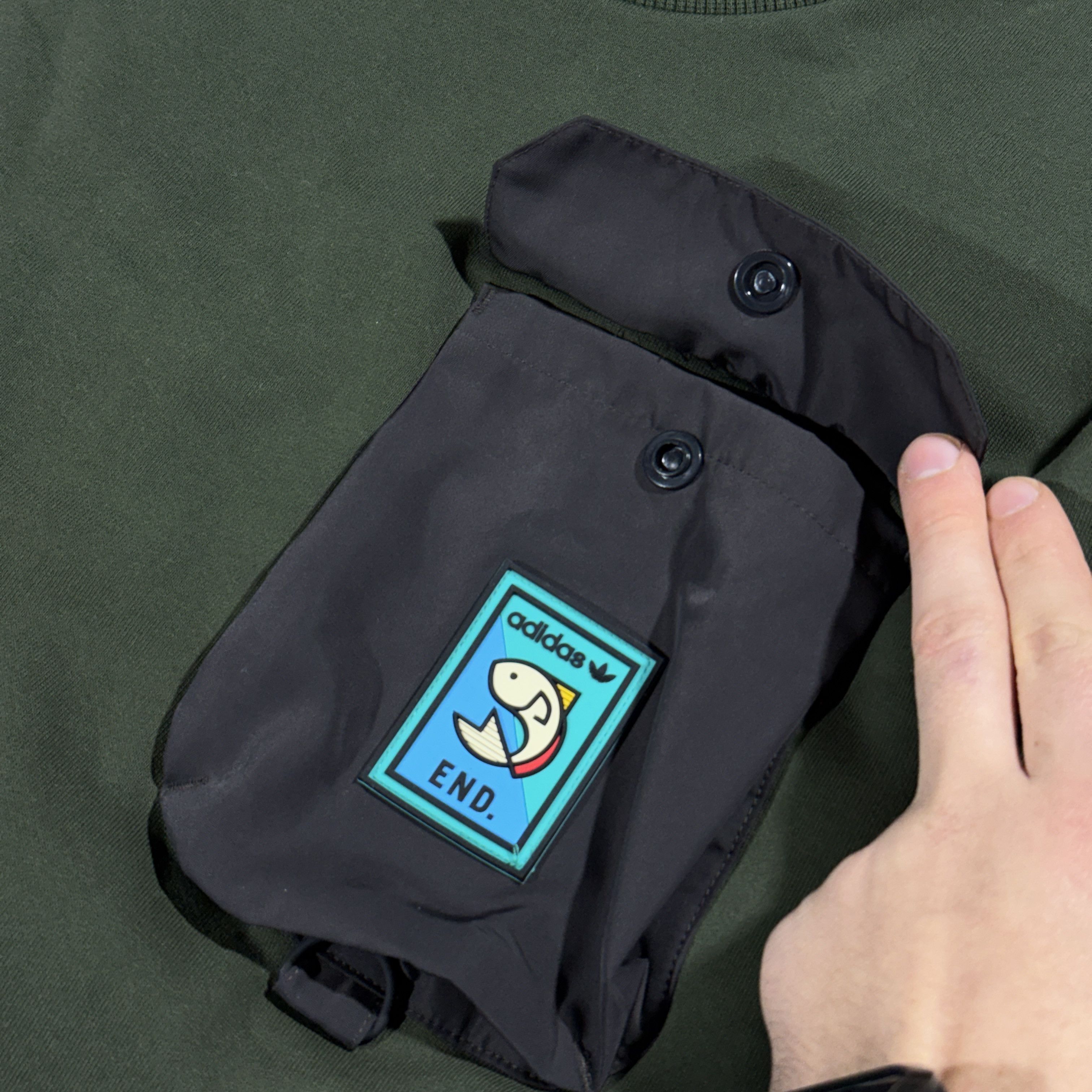 Adidas × END. Adidas x END. Khaki Utility Pocket Sweatshirt Size M Size US M / EU 48-50 / 2 - 6 Thumbnail
