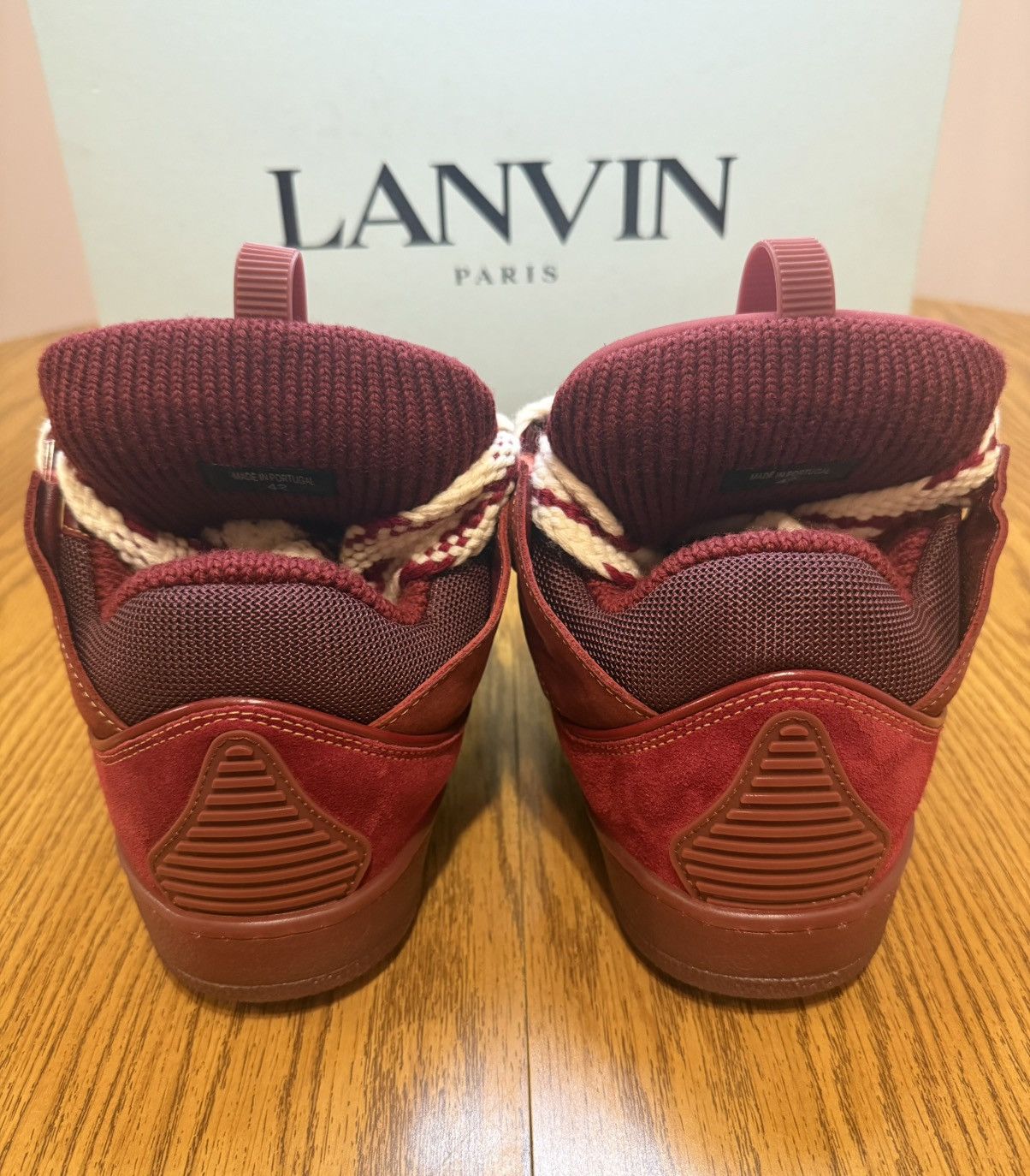 Lanvin Lanvin Curb Sneaker (Maroon/Red) Size US 9 / EU 42 - 5 Thumbnail