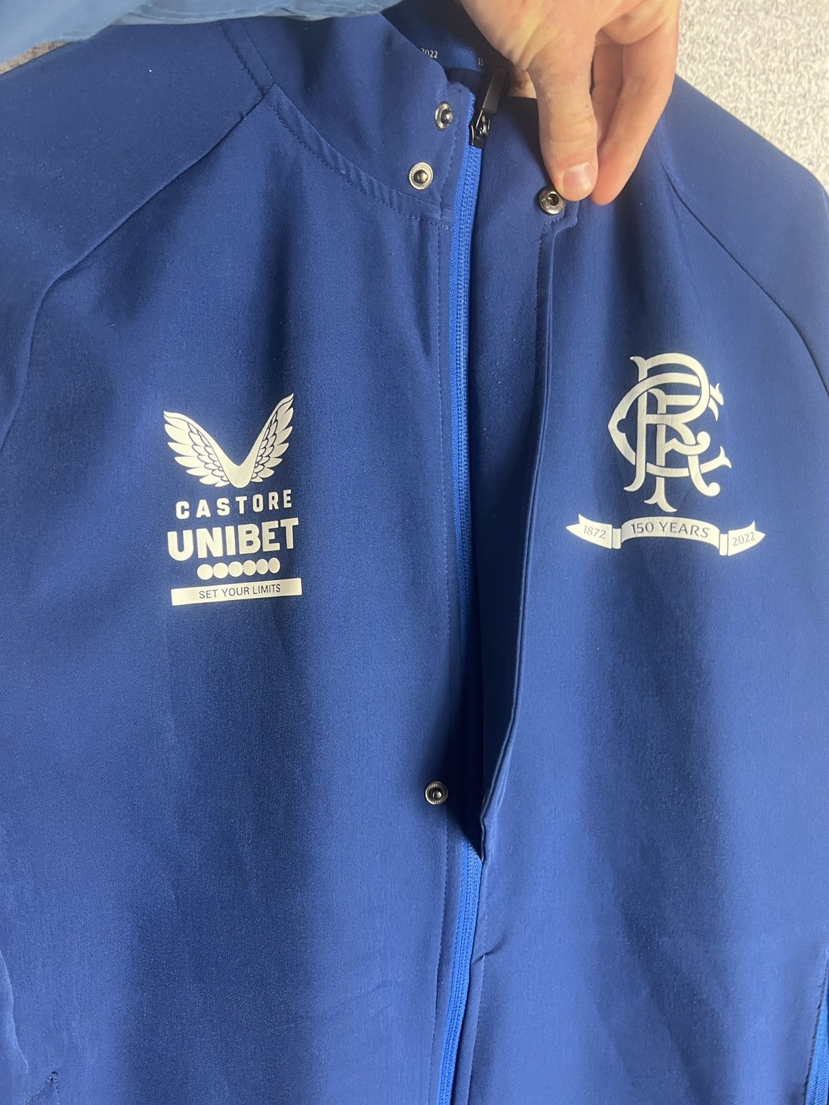 Castore FC Rangers 150Years Castore Soccer Track Jacket Football Kit Size US L / EU 52-54 / 3 - 6 Thumbnail