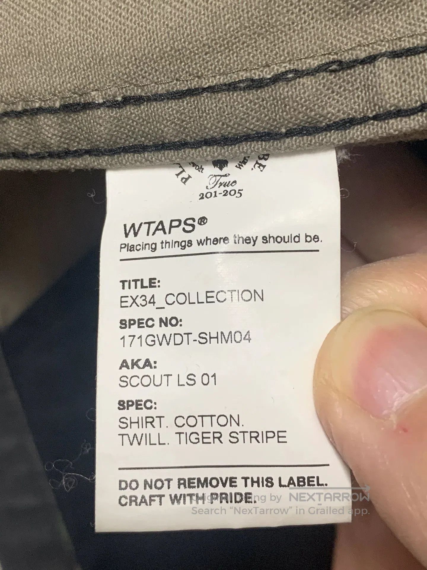 Wtaps WTAPS Tiger Stripe Camo Crew Jacket. Size US L / EU 52-54 / 3 - 6 Thumbnail