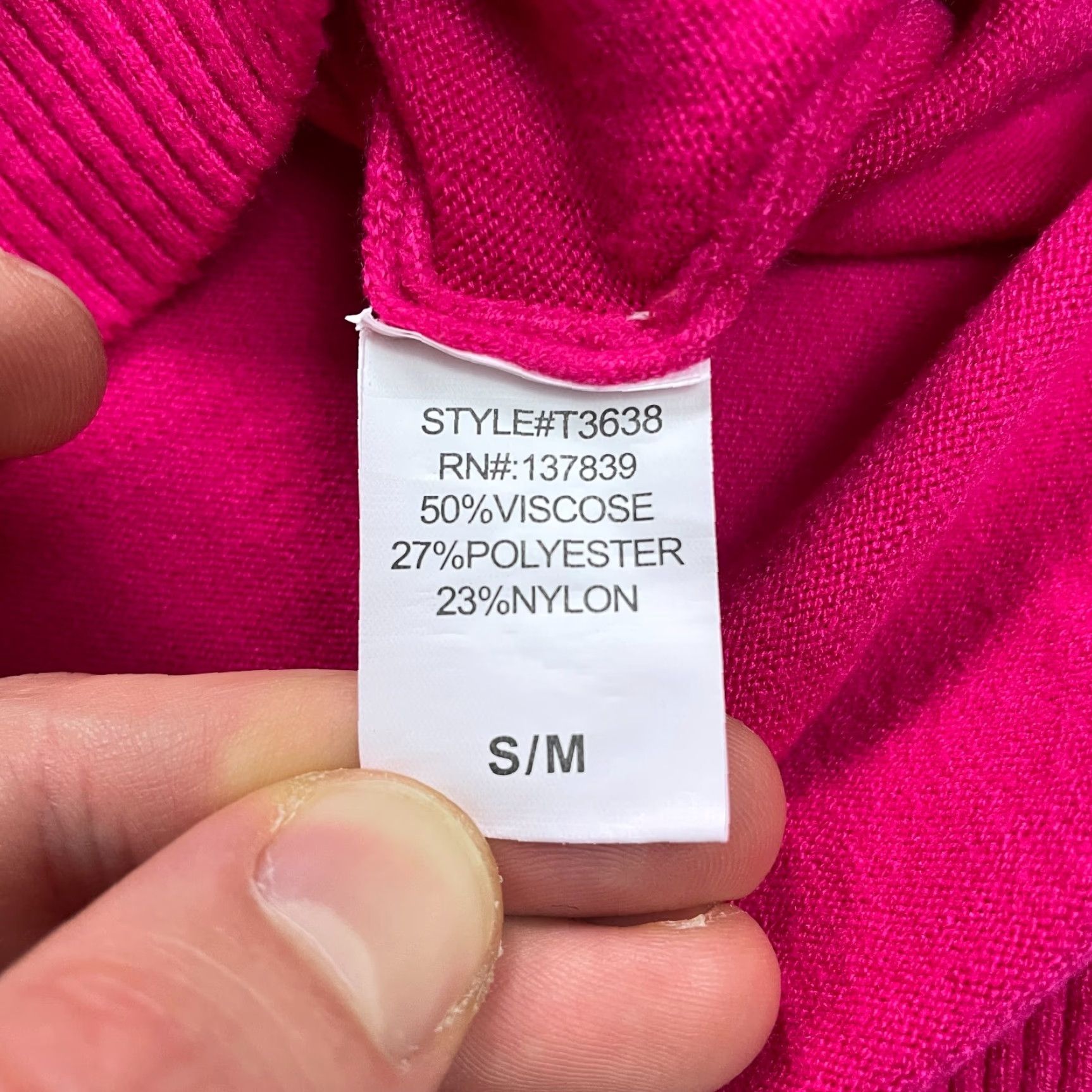 Pinko Dreamers Pullover Sweater Womens S/M Pink V-Neck Knit Long Sleeve Size S / US 4 / IT 40 - 7 Thumbnail