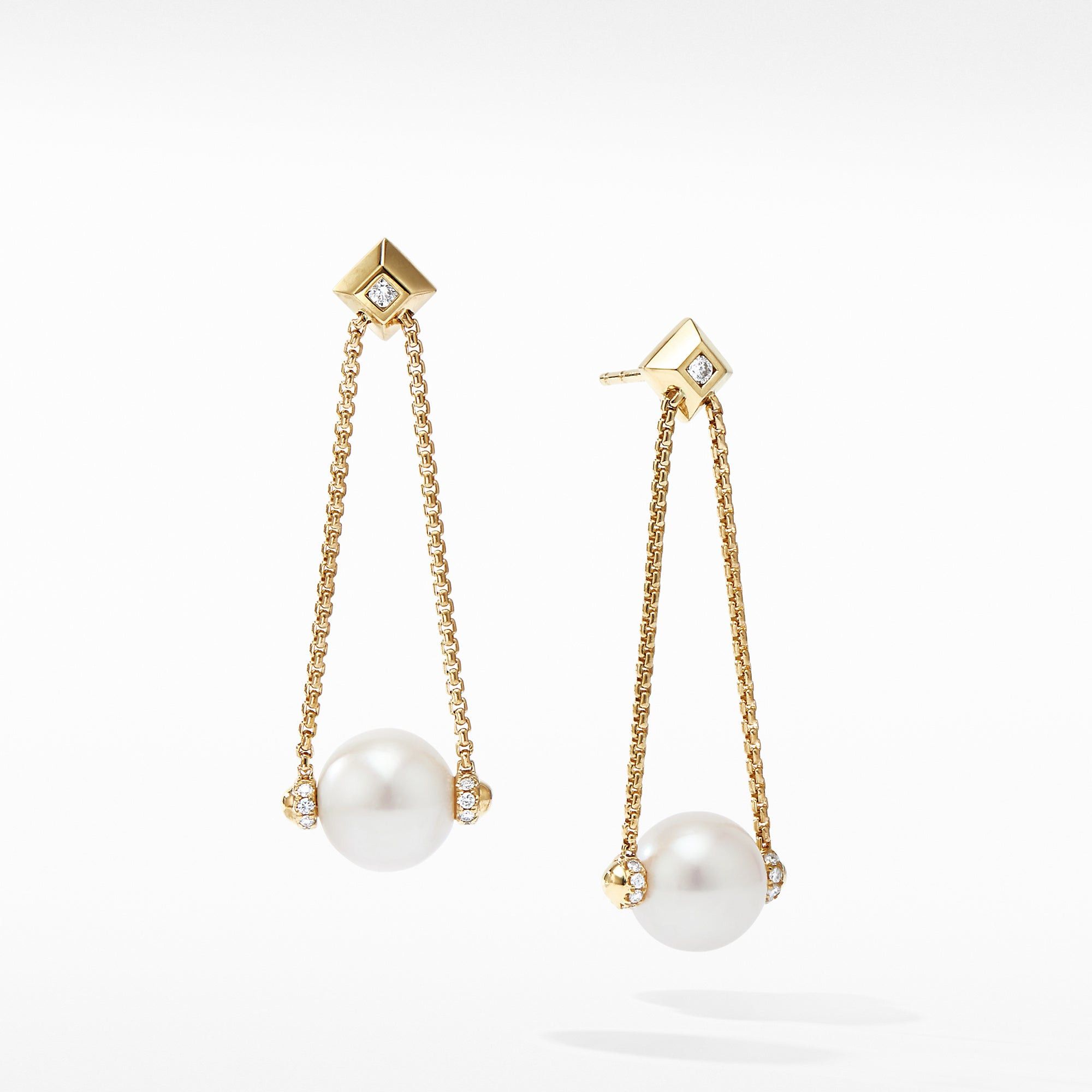 David Yurman o1w1db10526 E14213D/Size 9/ Pearl Drop Earring in Golden Size ONE SIZE - 1 Thumbnail