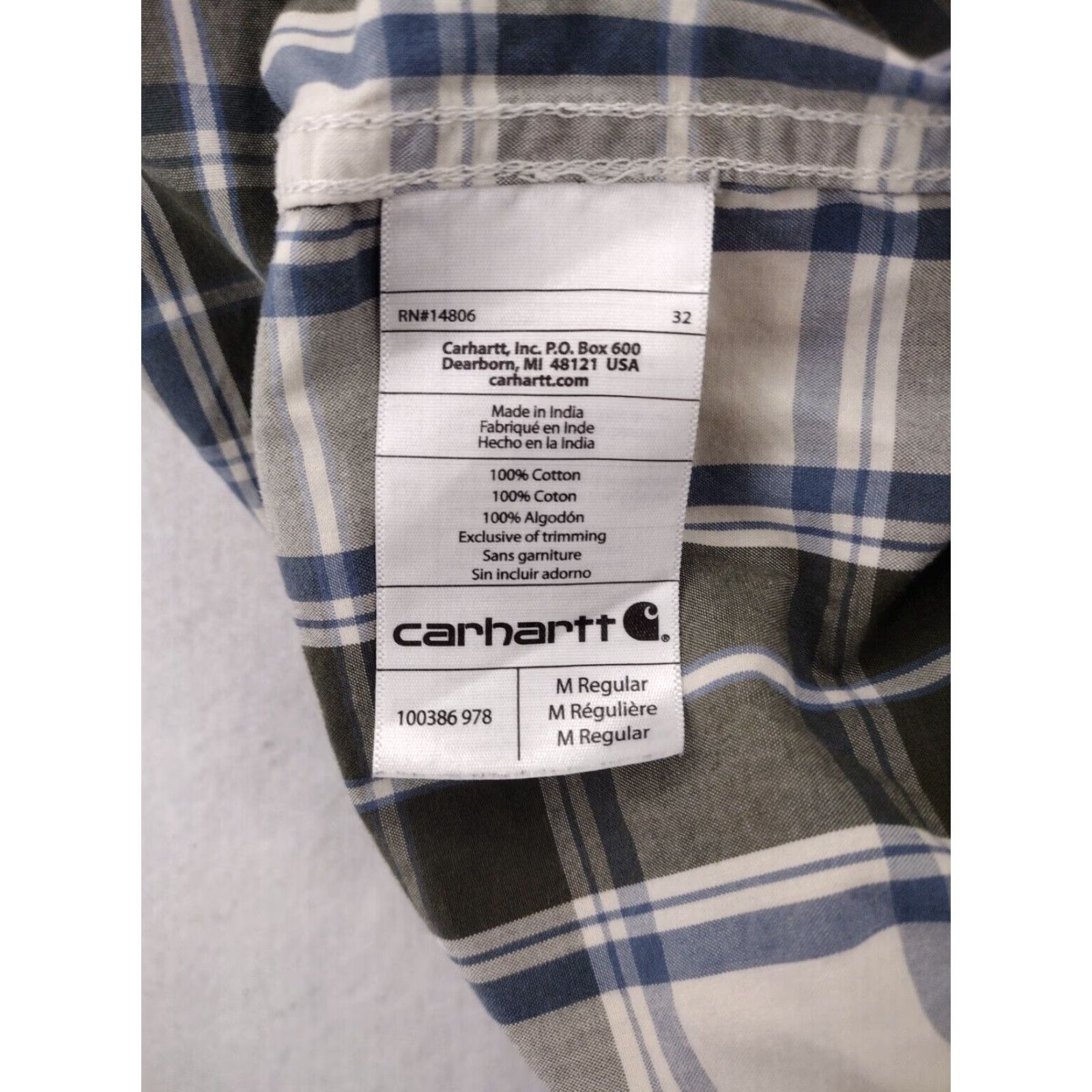Carhartt Carhartt Button-Up Shirt Mens M Plaid Multicolor Cotton Blend Relaxed Pockets Button-Down Collar-Down Pop Brand: Carhartt Size US M / EU 48-50 / 2 - 7 Thumbnail