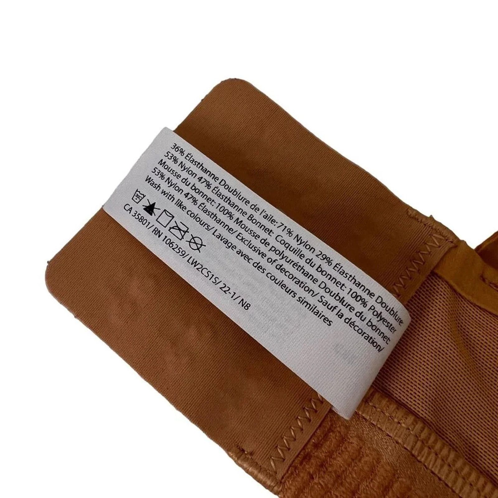Lululemon Lululemon AirSupport Bra High Support Apricot Womens 38D Size ONE SIZE - 7 Thumbnail