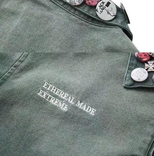 Japanese Brand Vintage street punk washed and distressed badge jacket Size US L / EU 52-54 / 3 - 5 Thumbnail