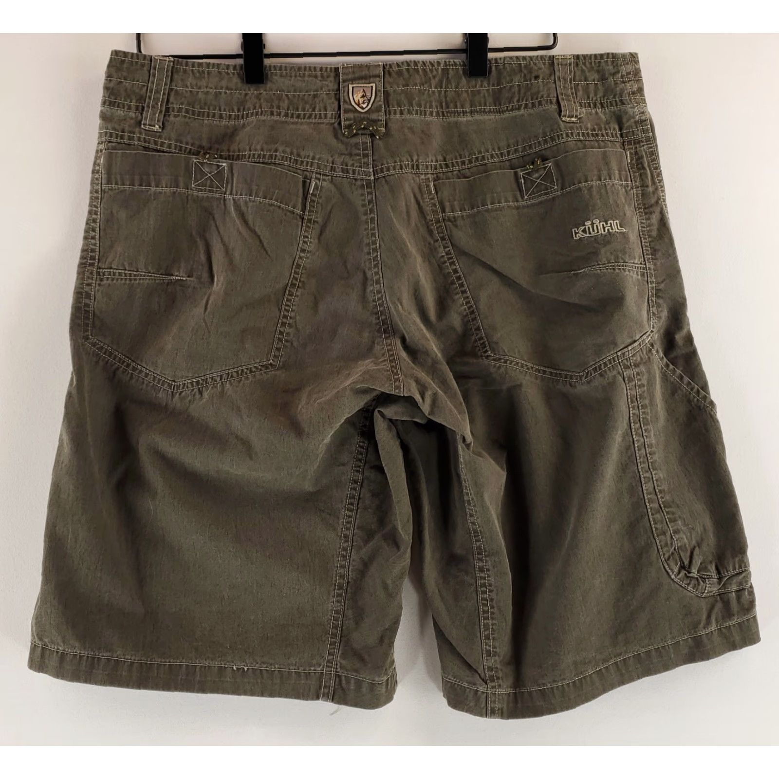 Vintage Kuhl Renegade Cargo Shorts Gray Mens 35 Regular 34 Actual 35 Gray Mens Cargo Shorts Size US 35 - 2 Thumbnail