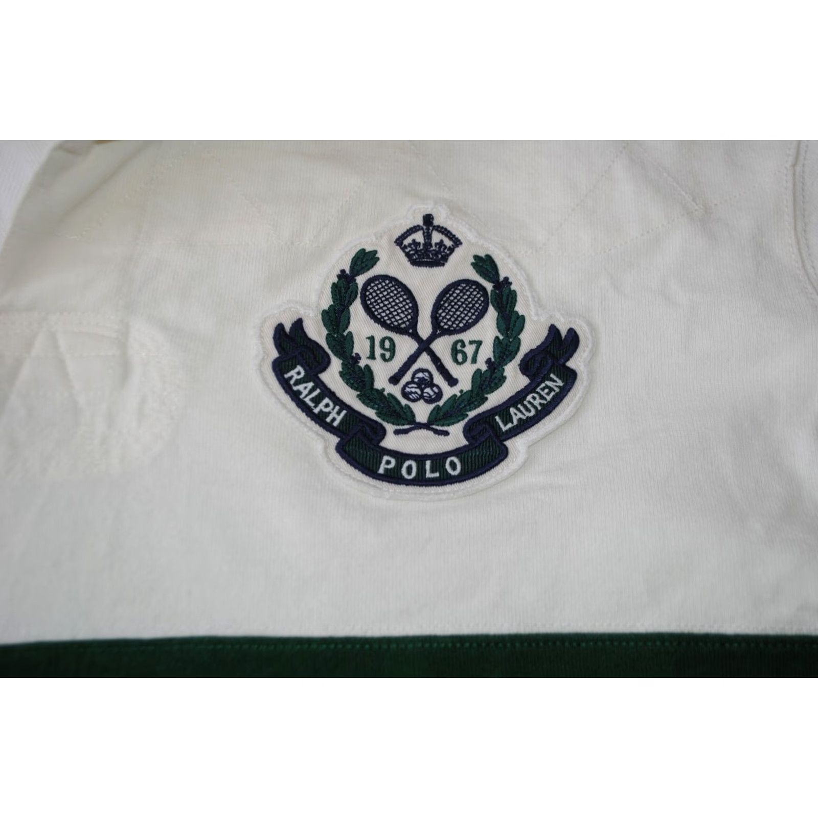 Ralph Lauren VINTAGE RALPH LAUREN WIMBLEDON POLO SHIRT WHITE XXL SHIRT Mens Polo RLPC 3 Tennis Crest Bleeker Logo Size US XXL / EU 58 / 5 - 3 Thumbnail