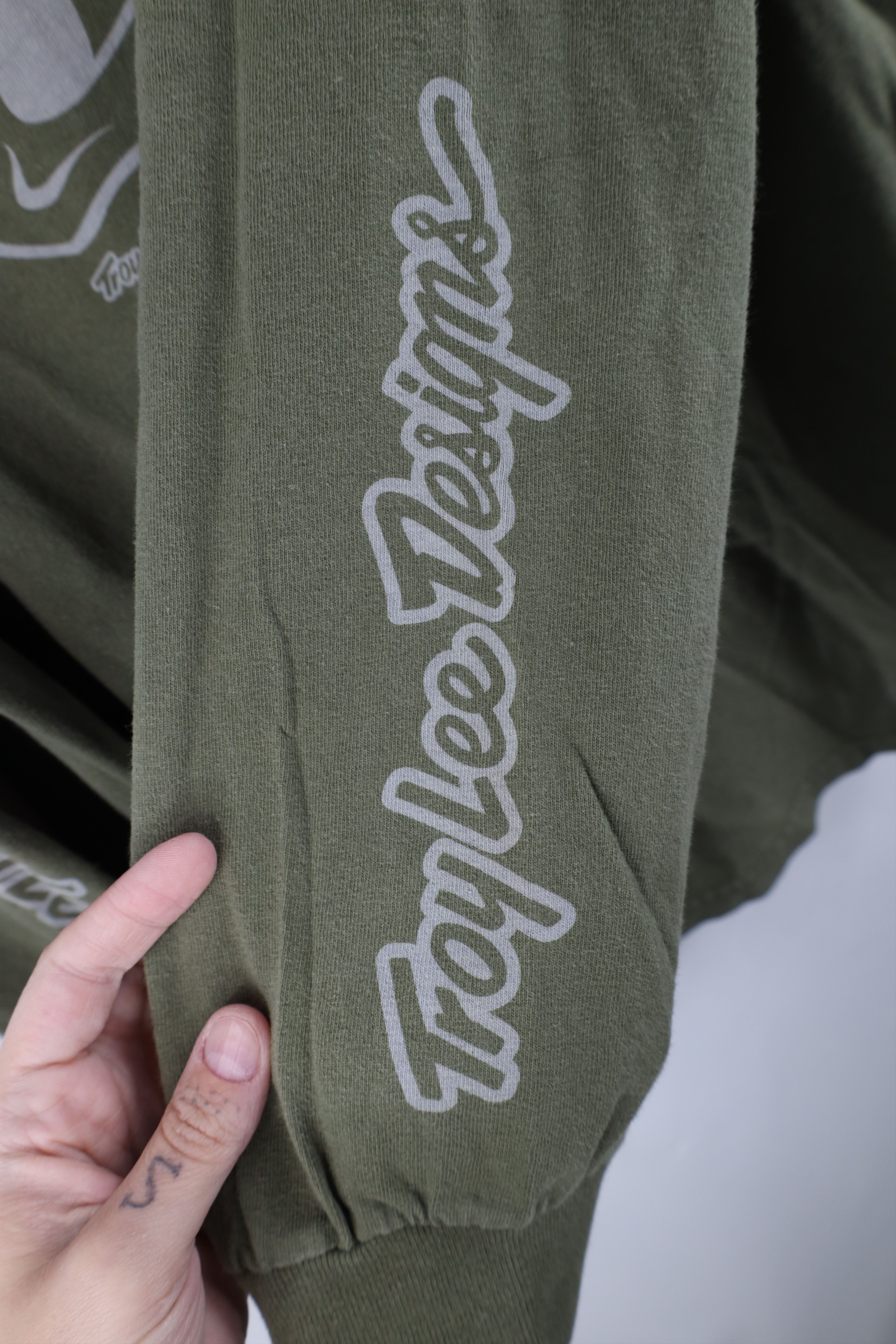 Vintage Vintage Troy Lee Designs Racing Long Sleeve T-Shirt Green Size US L / EU 52-54 / 3 - 8 Thumbnail