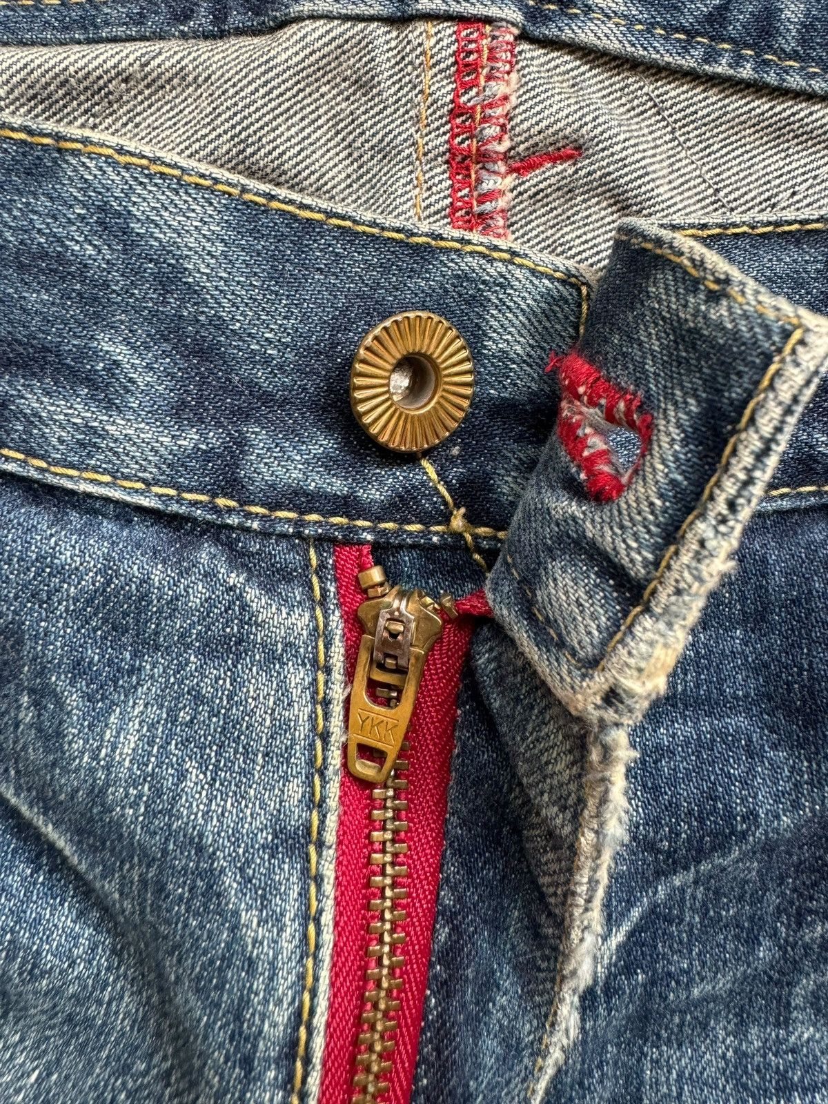 If Six Was Nine Vintage ETERNAL Baggy Denim Jeans Size US 35 - 8 Thumbnail