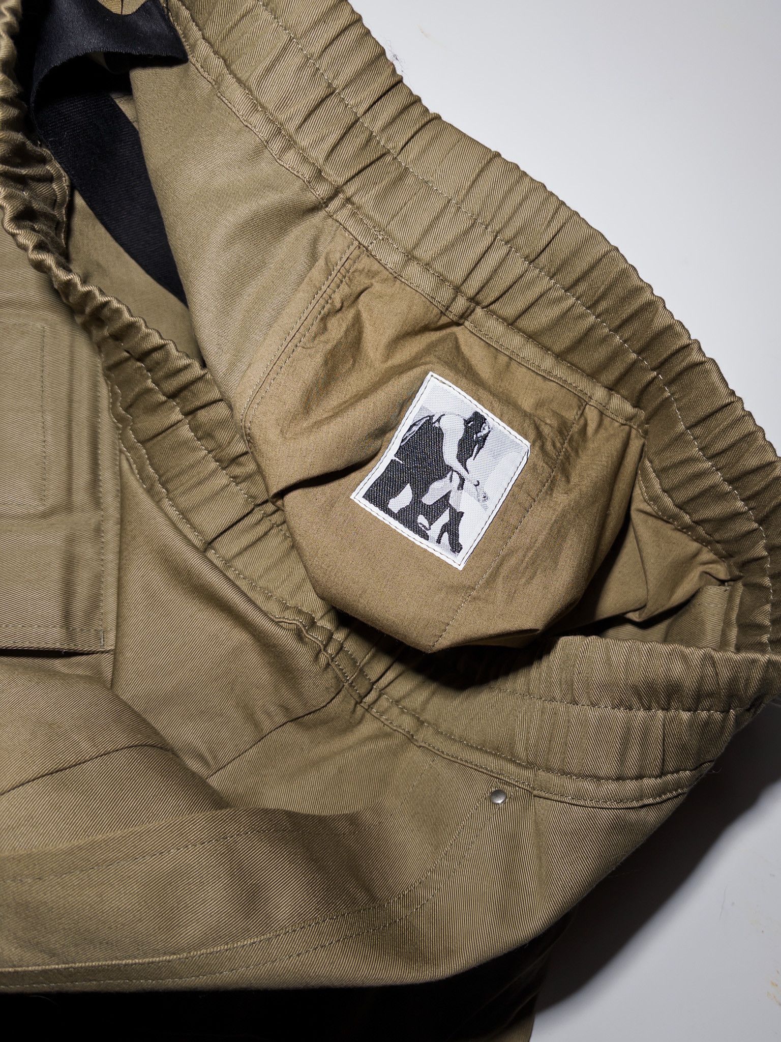 Rick Owens Drkshdw Rick Owens DRKSHDW Khaki Double Jumbo Belas Cargo Pants Size US 32 / EU 48 - 6 Thumbnail
