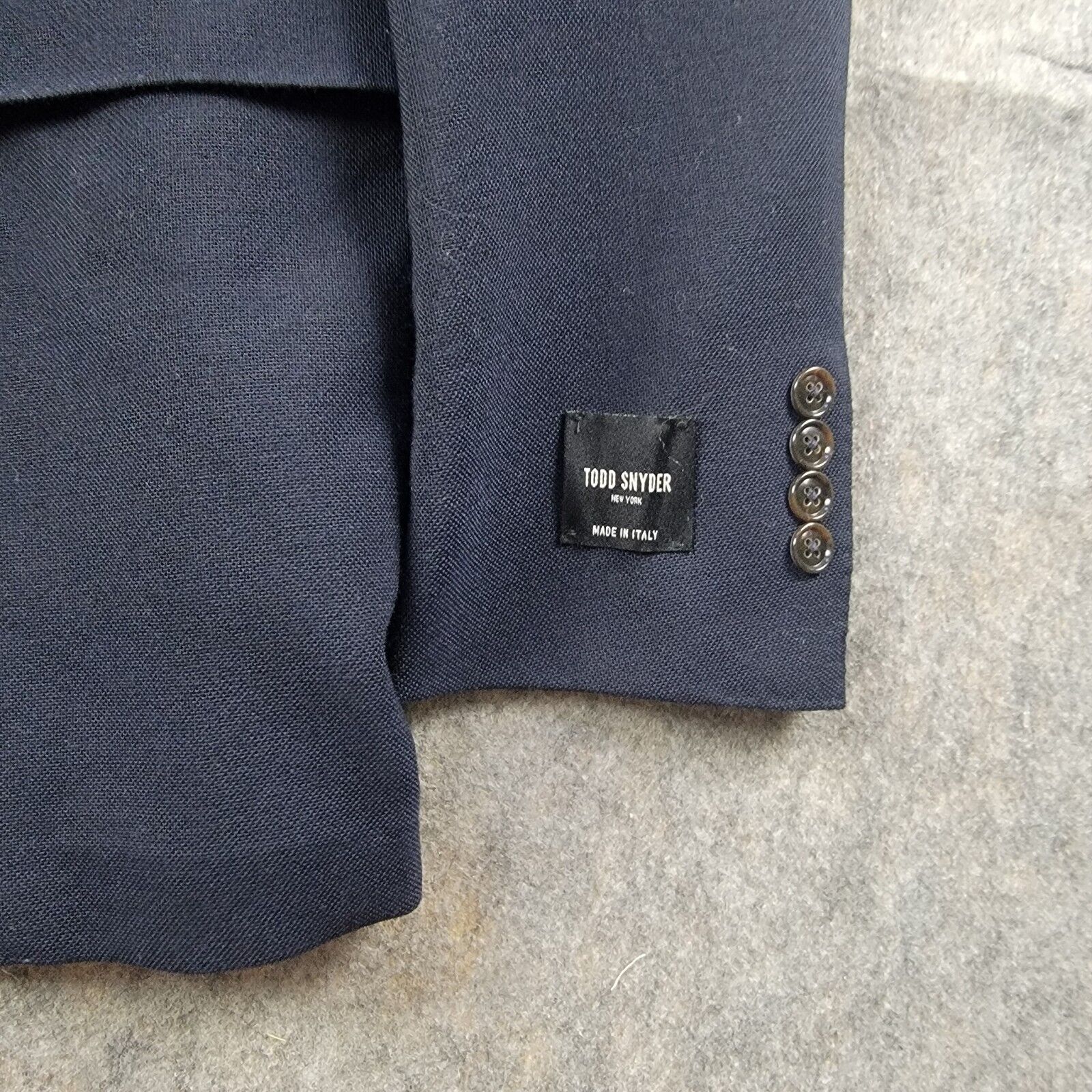 Todd Snyder Todd Snyder Wool Peak Lapel Hopsack Sport Coat Size 42R - 11 Thumbnail