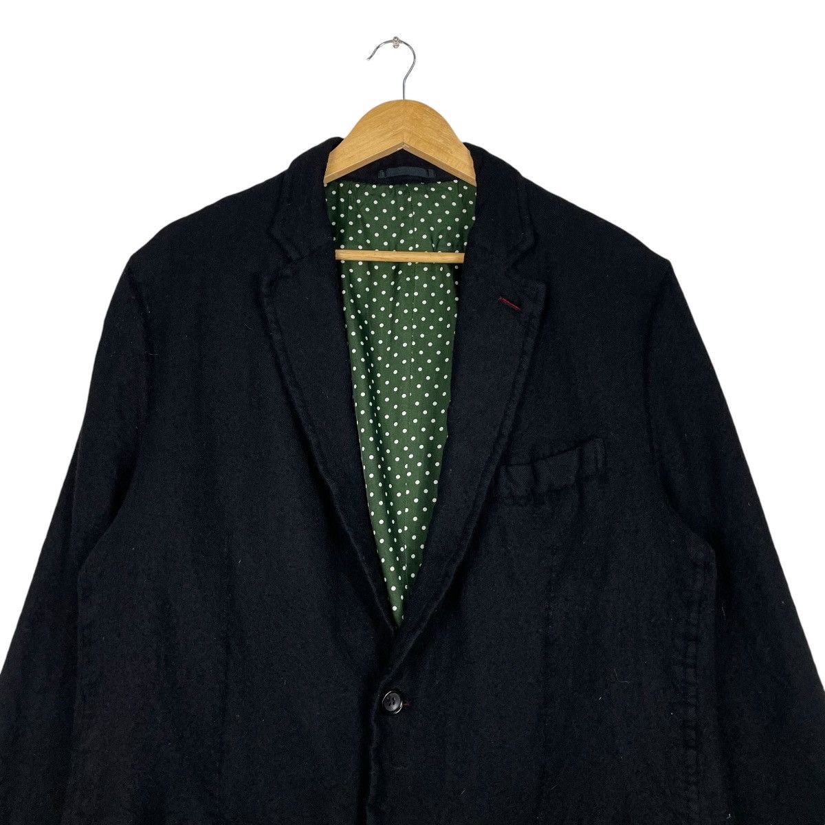 Comme des Garcons × Comme des Garcons Homme × Comme des Garcons Homme Plus 💥AD2011 COMME DES GARCONS POLKADOT LINEN CHORE JACKET Size US L / EU 52-54 / 3 - 2 Thumbnail
