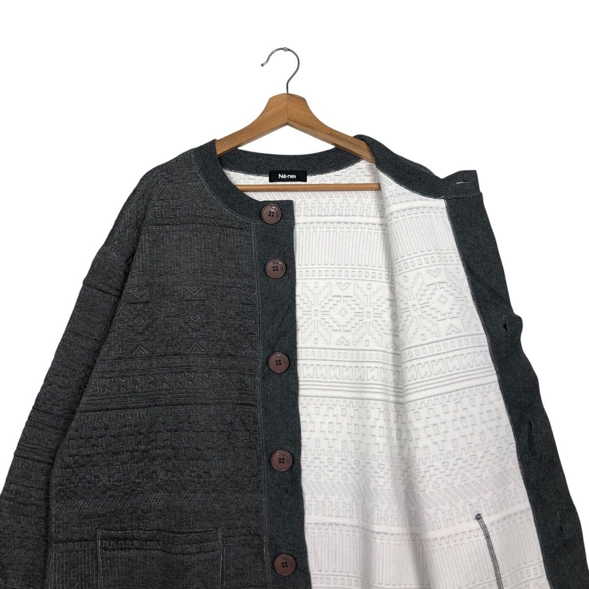 Issey Miyake 📌Vintage Long Jacket Button Ne-Net Japan Issey Miyake Size US M / EU 48-50 / 2 - 14 Thumbnail