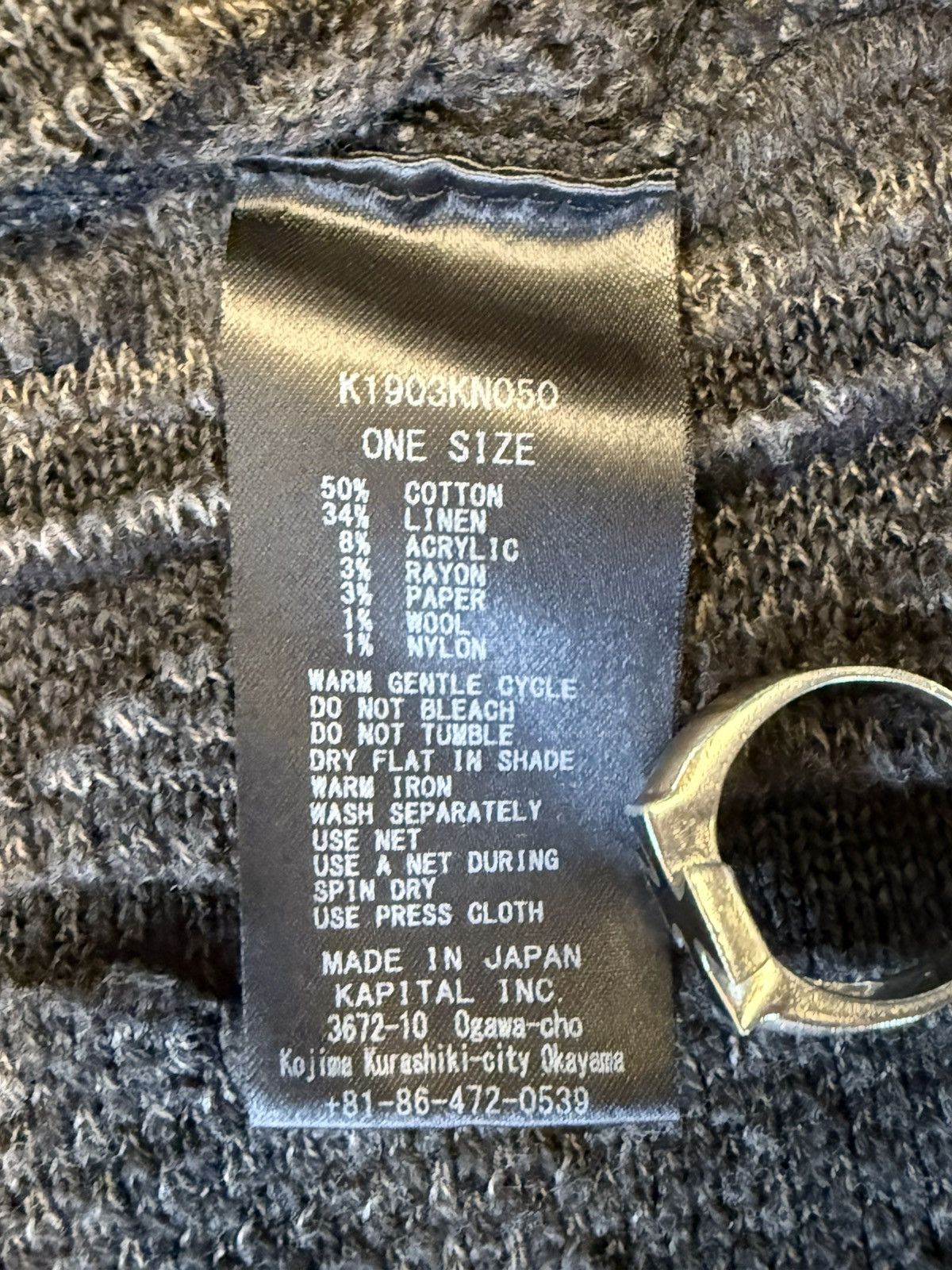 Kapital Kapital 7g Boro Gaudy Peace Sweater Vest Size US XXL / EU 58 / 5 - 4 Thumbnail