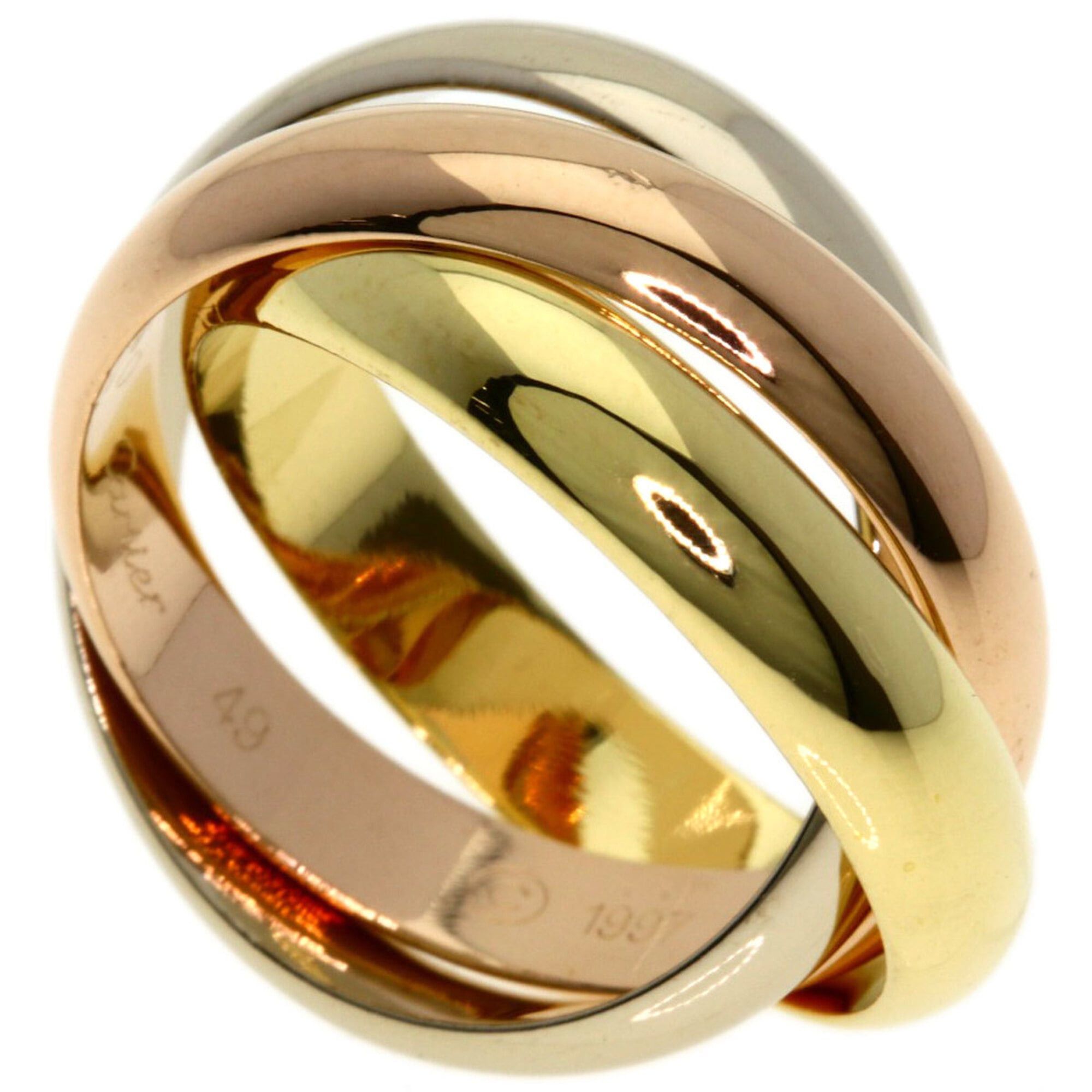 Cartier Cartier Trinity #49 Ring - 18K Yellow Gold/18K Pink White Gold Women's CARTIER Size ONE SIZE - 1 Thumbnail