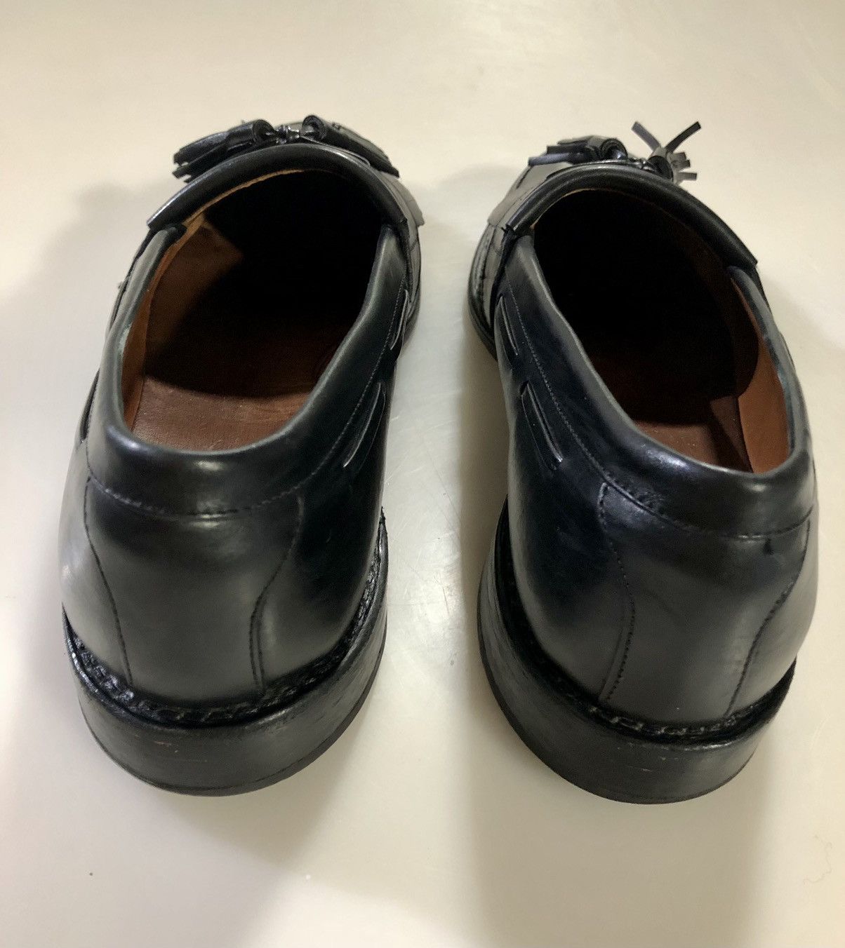 Allen Edmonds AE 🇺🇸 black leather Alexandria kilt tasseled vamp 11 D Size US 11 / EU 44 - 9 Thumbnail