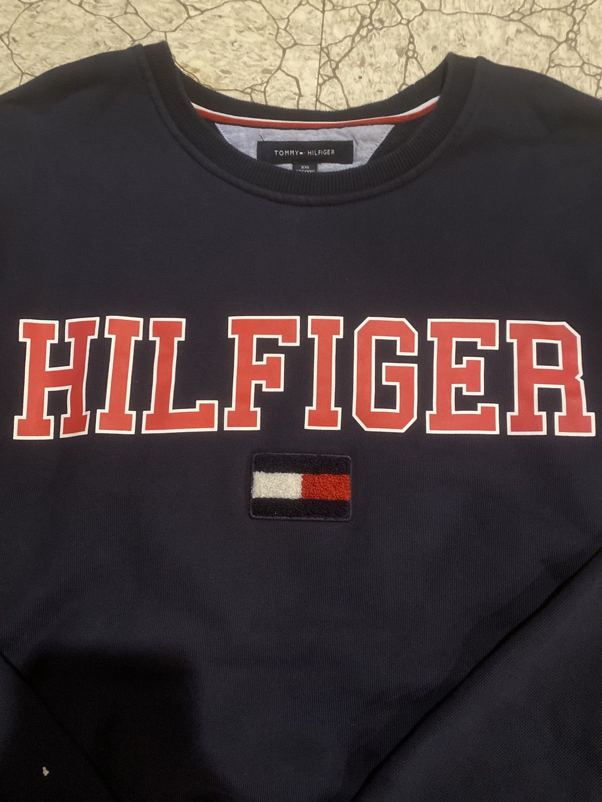 Tommy Hilfiger Tommy hilfiger navy crewneck Size US XXL / EU 58 / 5 - 4 Thumbnail