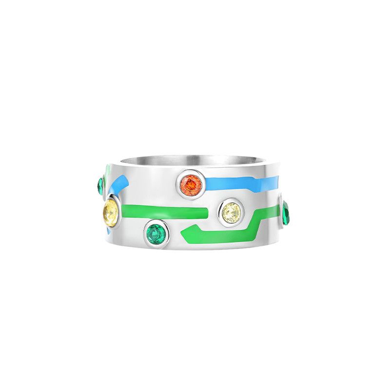 Jewelry Vintage Jewelry Rings Open Size Chrome Ring (Size 7-13) Size ONE SIZE - 5 Thumbnail