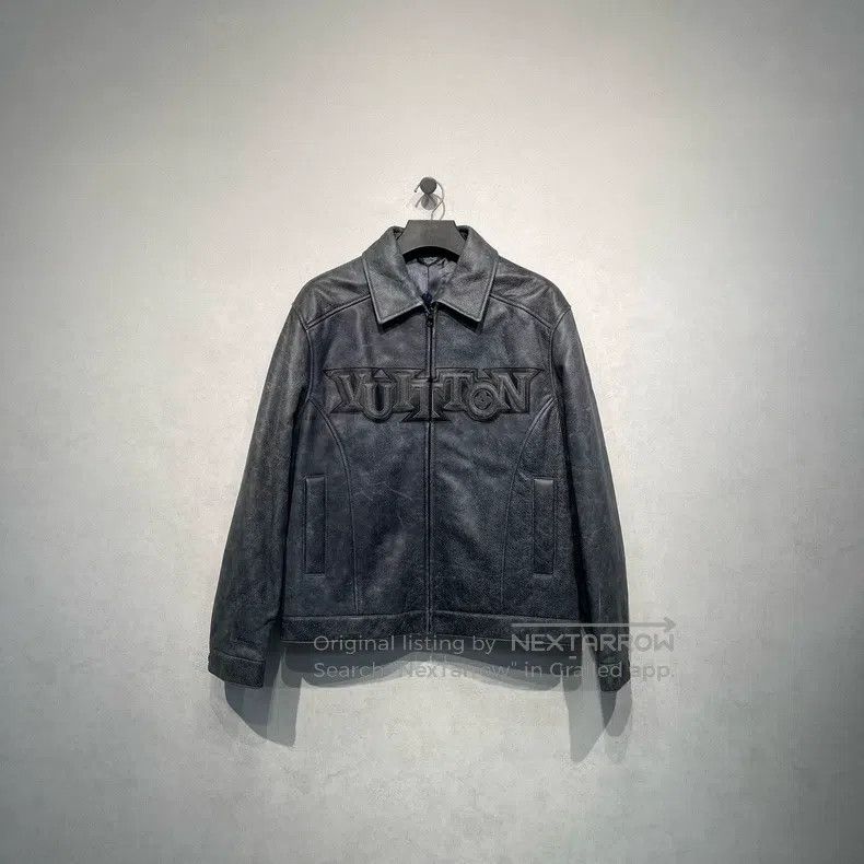 Louis Vuitton Louis Vuitton Old leather coat with logo print jacket Size US M / EU 48-50 / 2 - 1 Thumbnail