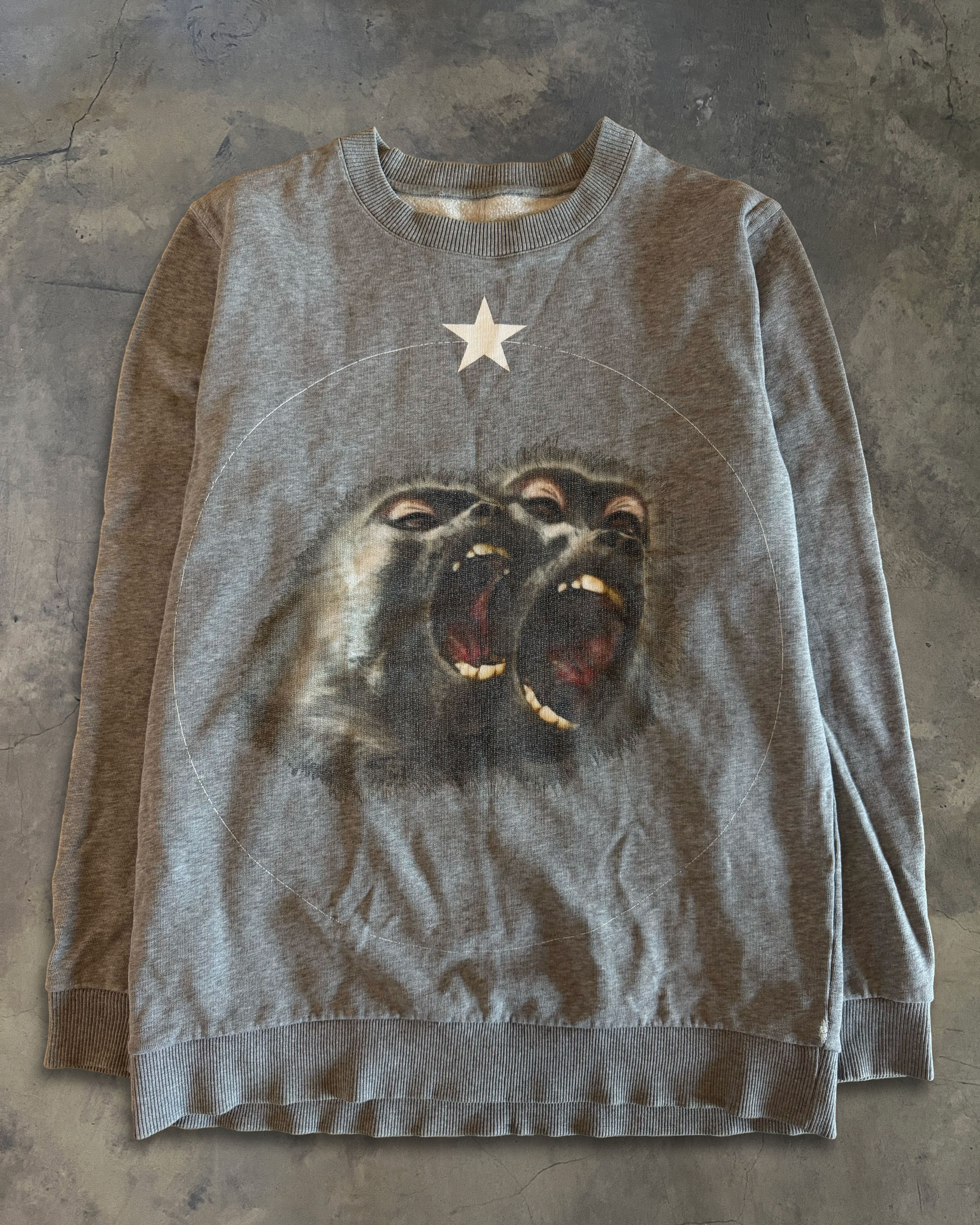 Givenchy GIVENCHY SS2016 DUAL MONKEY SWEATSHIRT Size US S / EU 44-46 / 1 - 1 Thumbnail