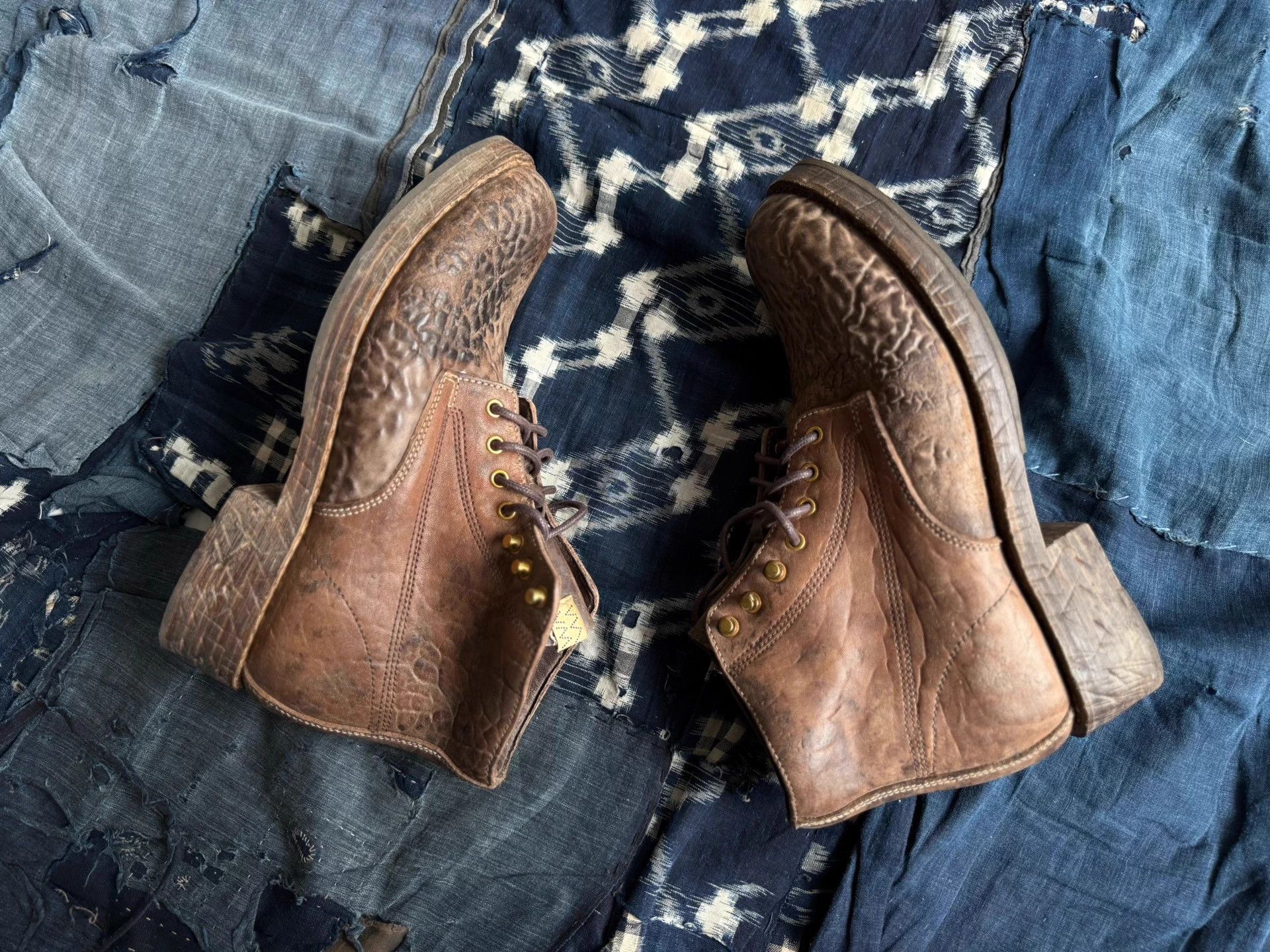 Visvim VISVIM 25AW Virgil Boots-Folk Distressed Leather Work Boots Size US 9 / EU 42 - 4 Thumbnail