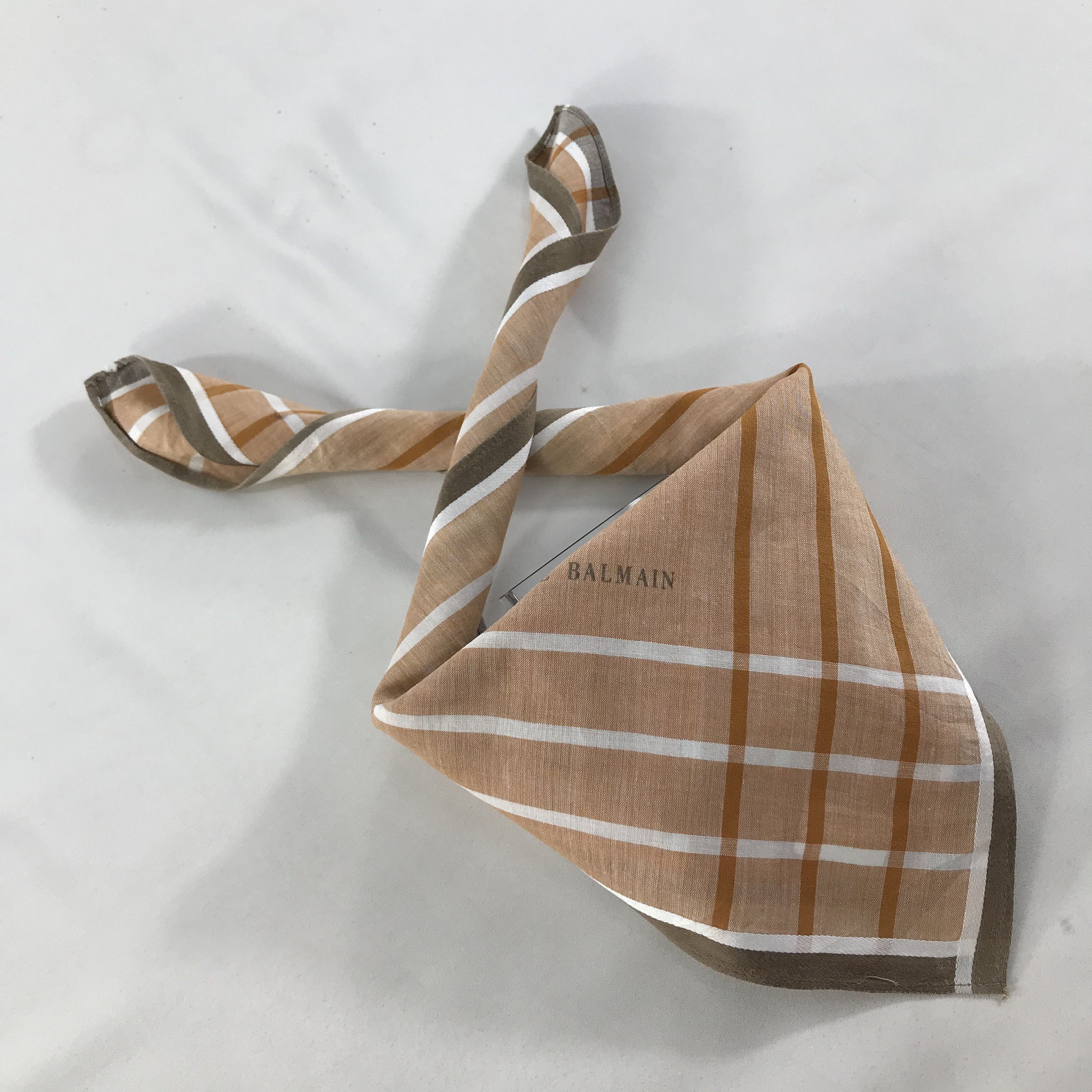 Pierre Balmain × Vintage Pierre Balmain Bandana / Handkerchief / Neckerchief - S1583 Size ONE SIZE - 4 Thumbnail