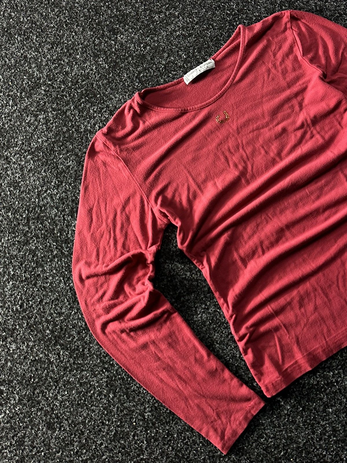 Charles Jourdan × Vintage 🚨 ARHIVE CHARLES JOURDAN VINTAGE LONGSLEEVE RED LOGO Y2K JPG Size S / US 4 / IT 40 - 2 Thumbnail