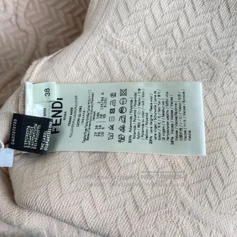 Fendi Fendi Pink Long Sleeve Knit Sweater for Women . Size M / US 6-8 / IT 42-44 - 2 Thumbnail