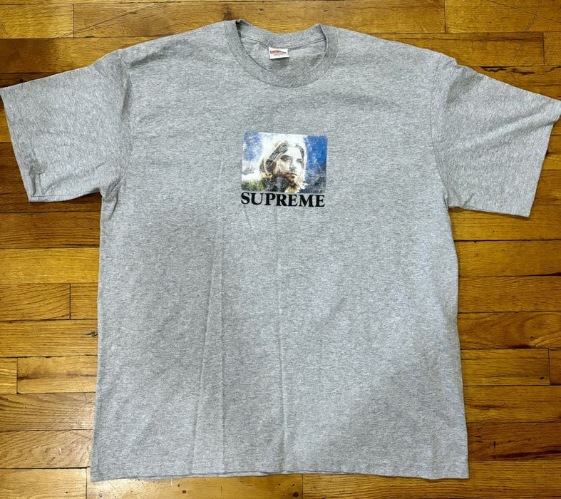 Supreme Supreme X Kurt Cobain heather grey tee shirt | Grailed