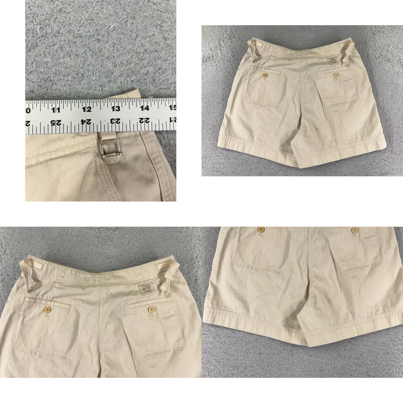 Ralph Lauren Lauren Ralph Lauren Shorts Womens 8P Chino Beige High Rise Cotton Twill Pocket Slim Buckle Casual Golf 90s Mens? Size 30" / US 8 / IT 44 - 9 Thumbnail