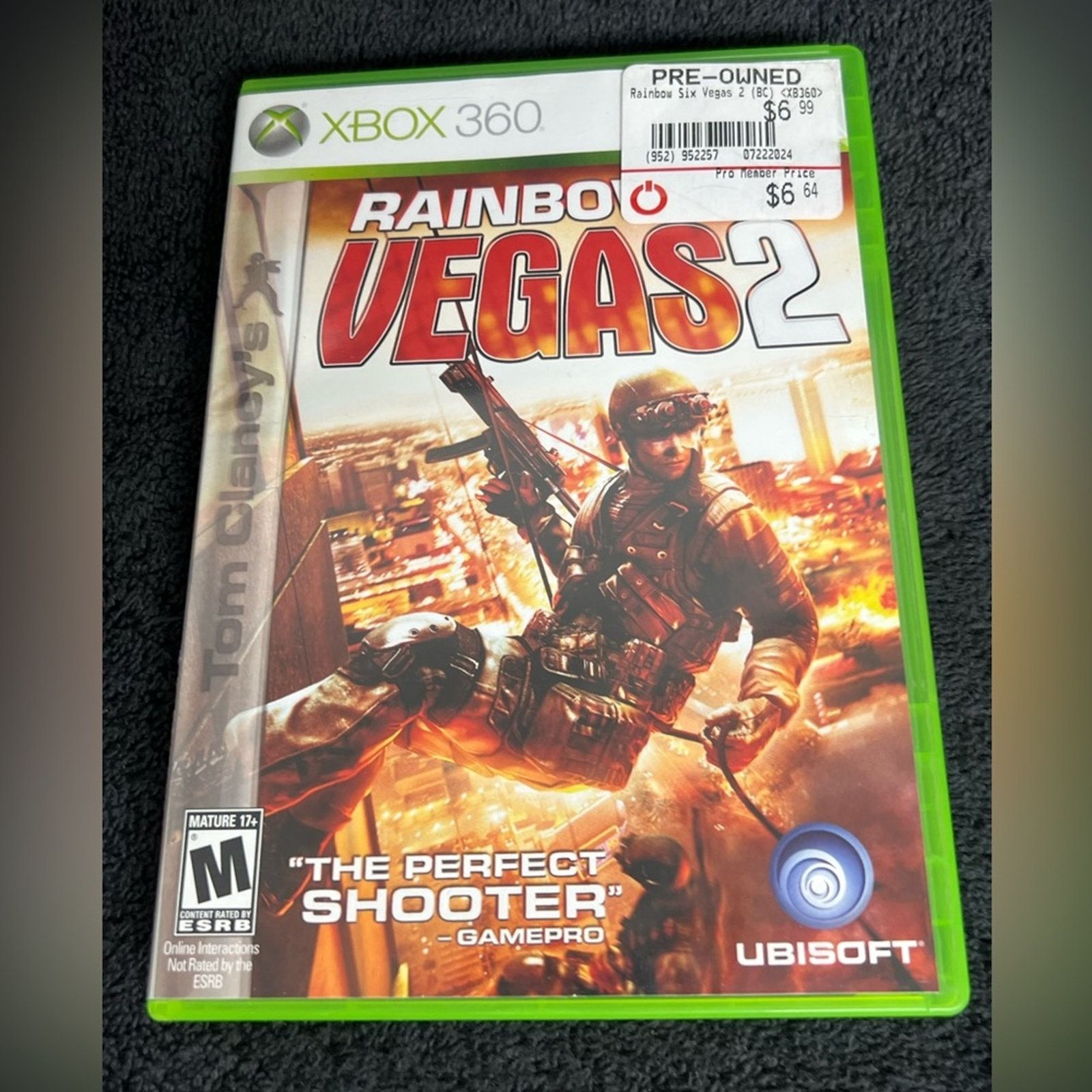 Microsoft Tom Clancys Rainbow Six Vegas 2 Xbox 360 Complete Bonus Disc Size ONE SIZE - 2 Thumbnail