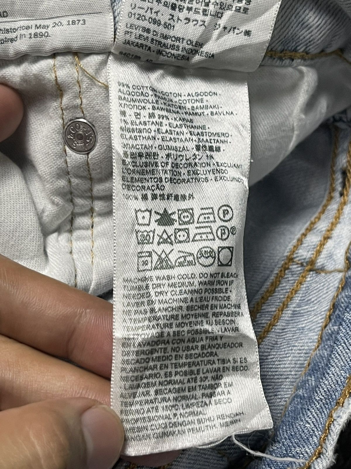 Levi's × Vintage Vintage LEVIS STRAUSS & CO Baggy Jeans (91) Size US 32 / EU 48 - 10 Thumbnail