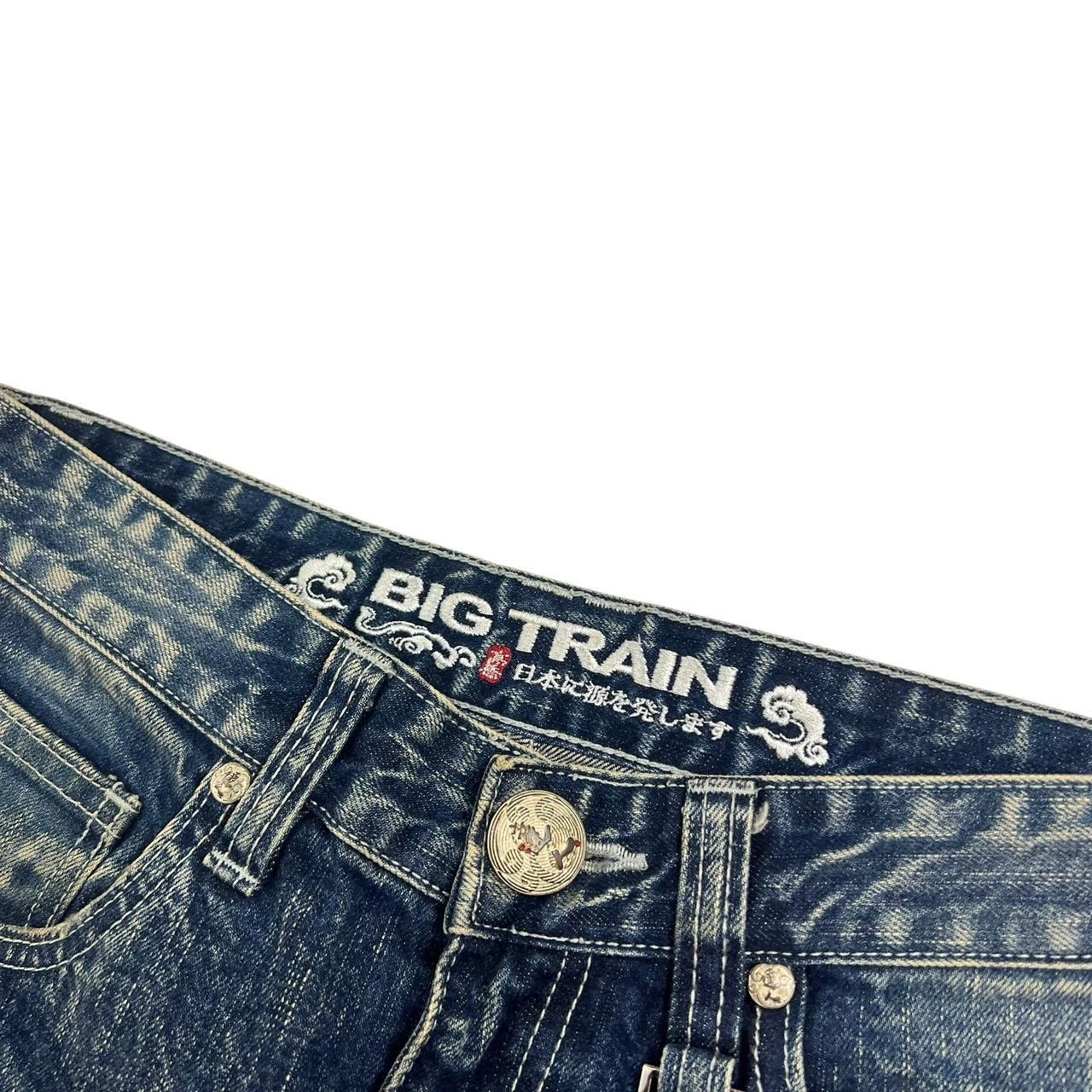 Japanese Brand Vintage Big Train Embroidered Koi Japanese Jeans - Waist 30 Size US 30 / EU 46 - 6 Thumbnail
